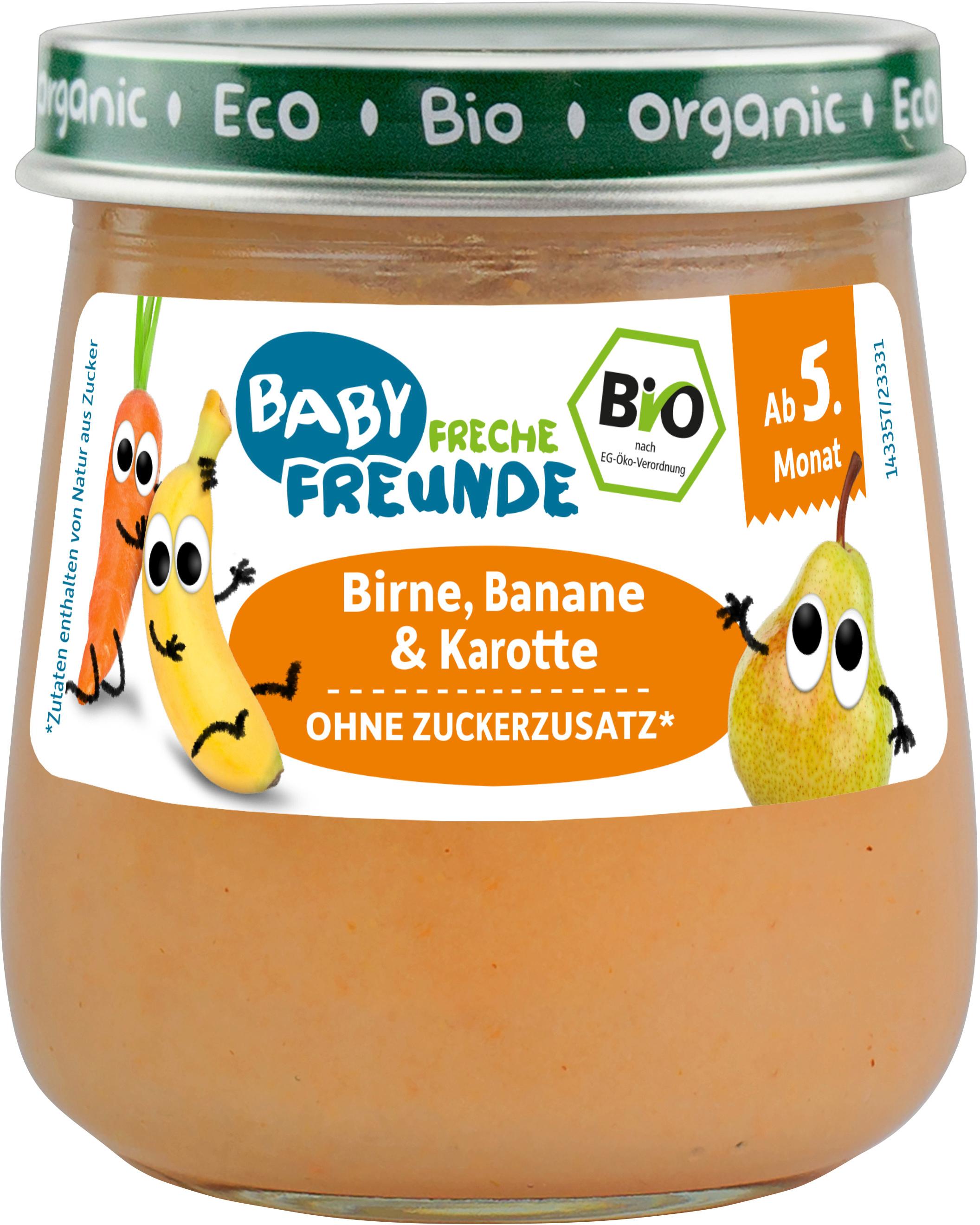Produktbild Freche Freunde Bio Gläschen Birne, Banane&Karotte 10 von 13
