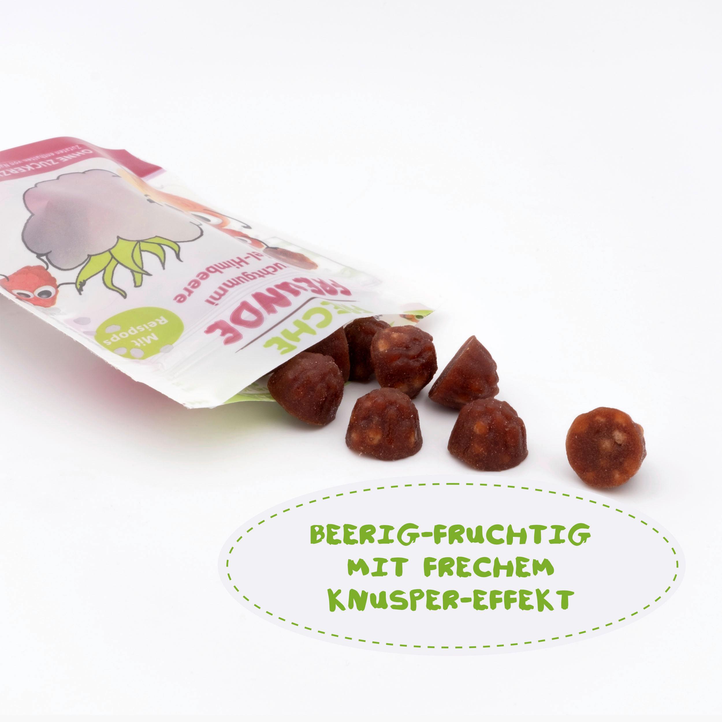 Produktbild Freche Freunde Bio Fruchtgummi Apfel-Himbeere mit Reispops 7 von 9