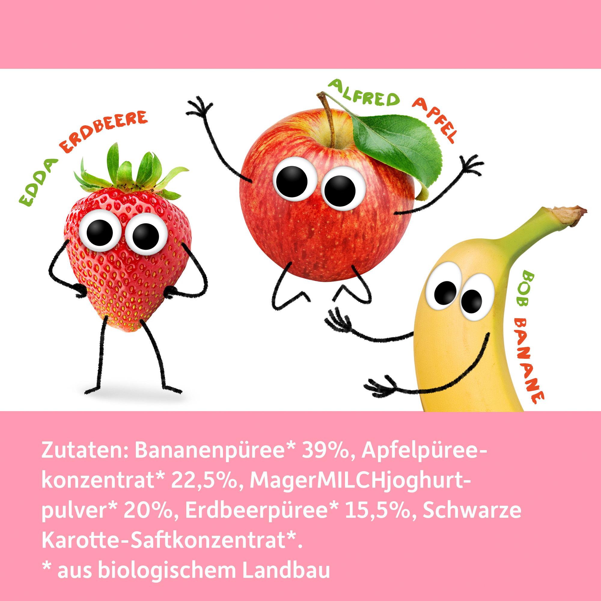 Produktbild Freche Freunde Bio Smoothie-Chips Banane, Apfel, Erdbeere mit Joghurt 8 von 9