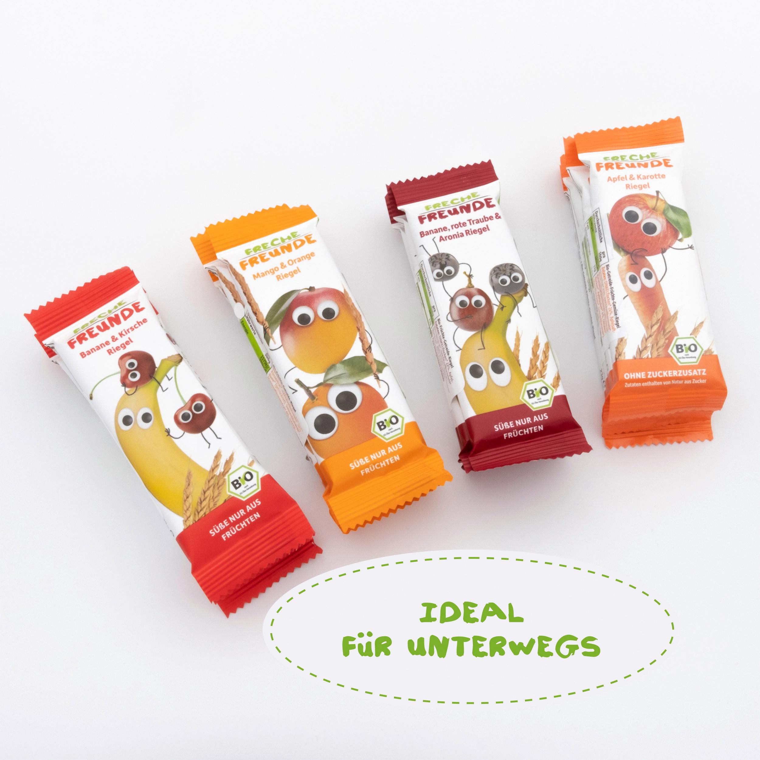 Produktbild Freche Freunde Bio Feiner Haferriegel Apfel&Banane mit Keksstückchen 8 von 12