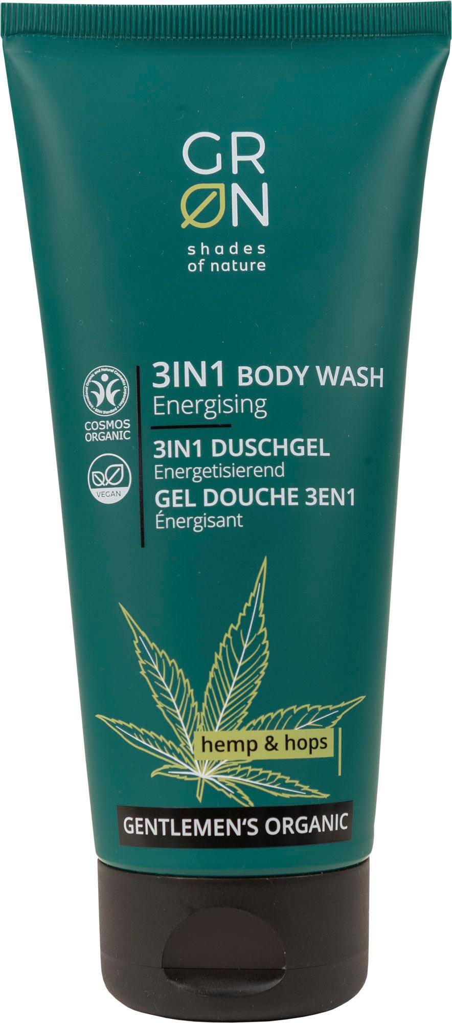 GRN [GRÜN] 3IN1 BODY WASH - ENERGETISIEREND - BIO-HANF&BIO-HOPFEN