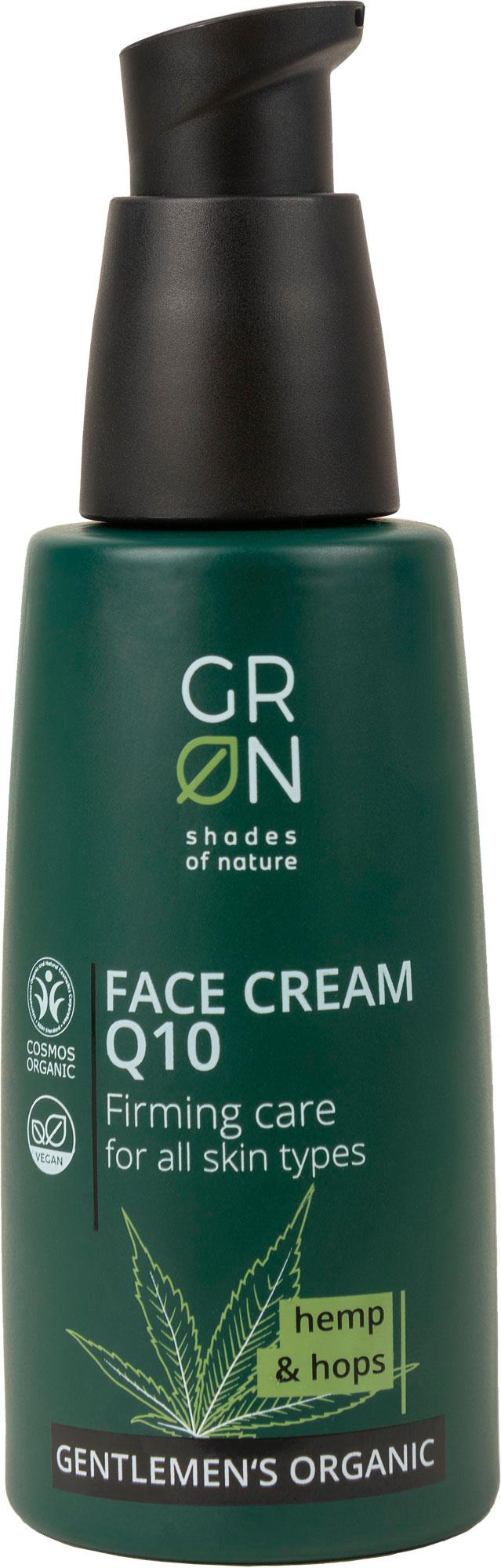 GRN [GRÜN] Q10 GESICHTSCREME - STRAFFENDE PFLEGE - BIO-HANF&BIO-HOPFEN