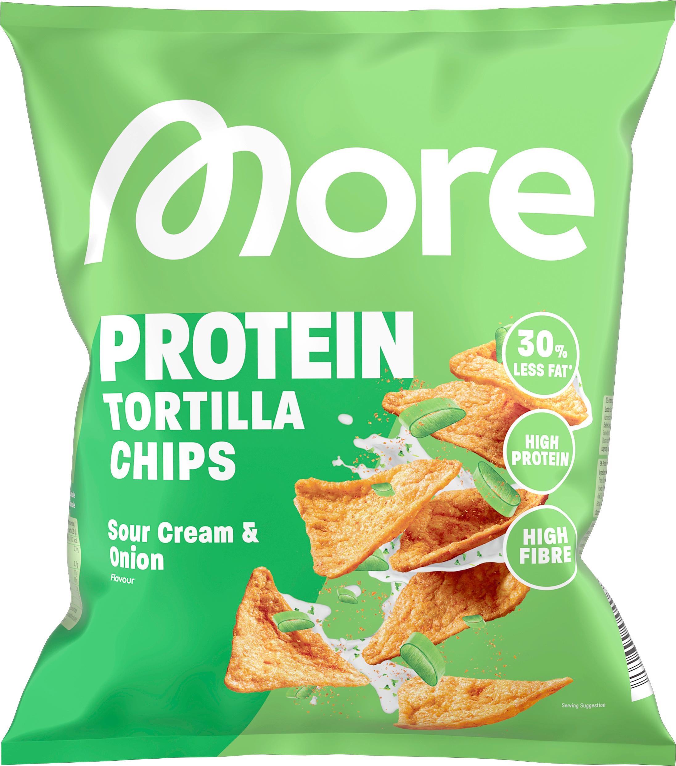 MORE NUTRITION Protein Tortilla Chips Sour Cream&Onion