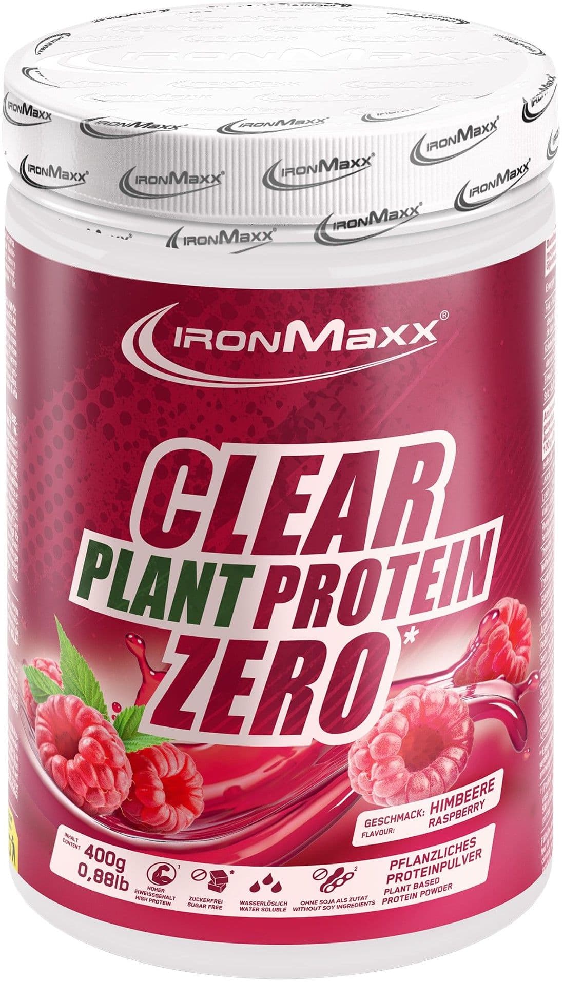 IronMaxx® Clear Plant Protein Zero Raspberry
