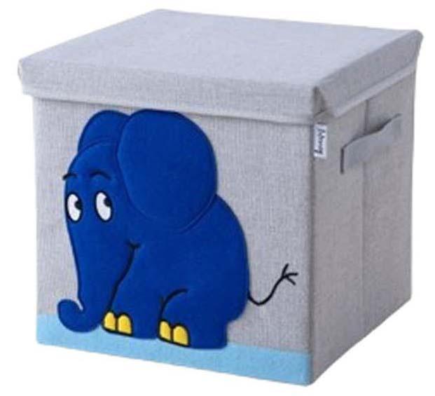 Produktbild Lifeney Aufbewahrungsbox mit Deckel Elefant 30x30x30cm 2 von 3