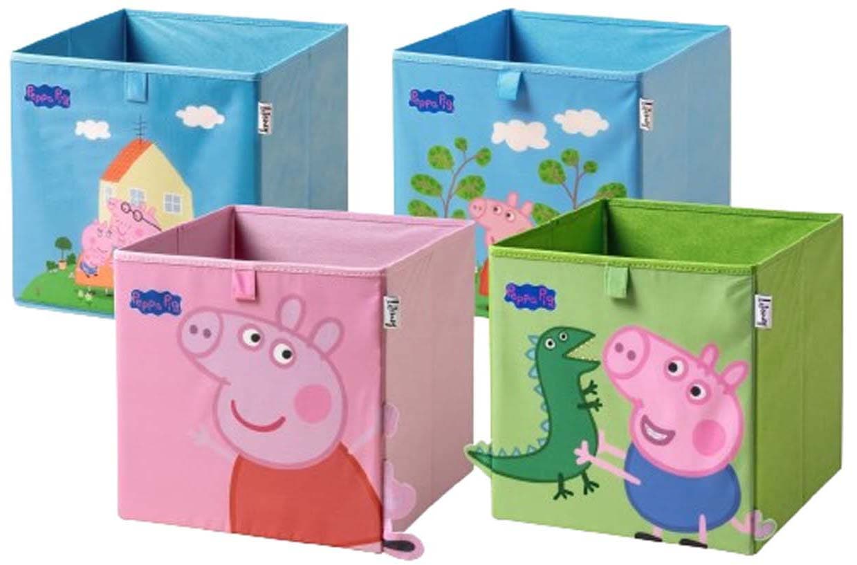Lifeney Aufbewahrungsbox Peppa Pig 30x30x30cm 4er Set