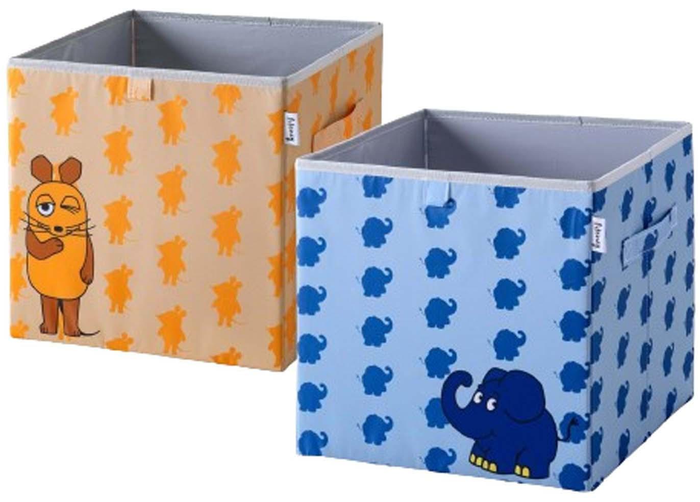 Lifeney Aufbewahrungsbox Die Maus 30x30x30cm 2er Set