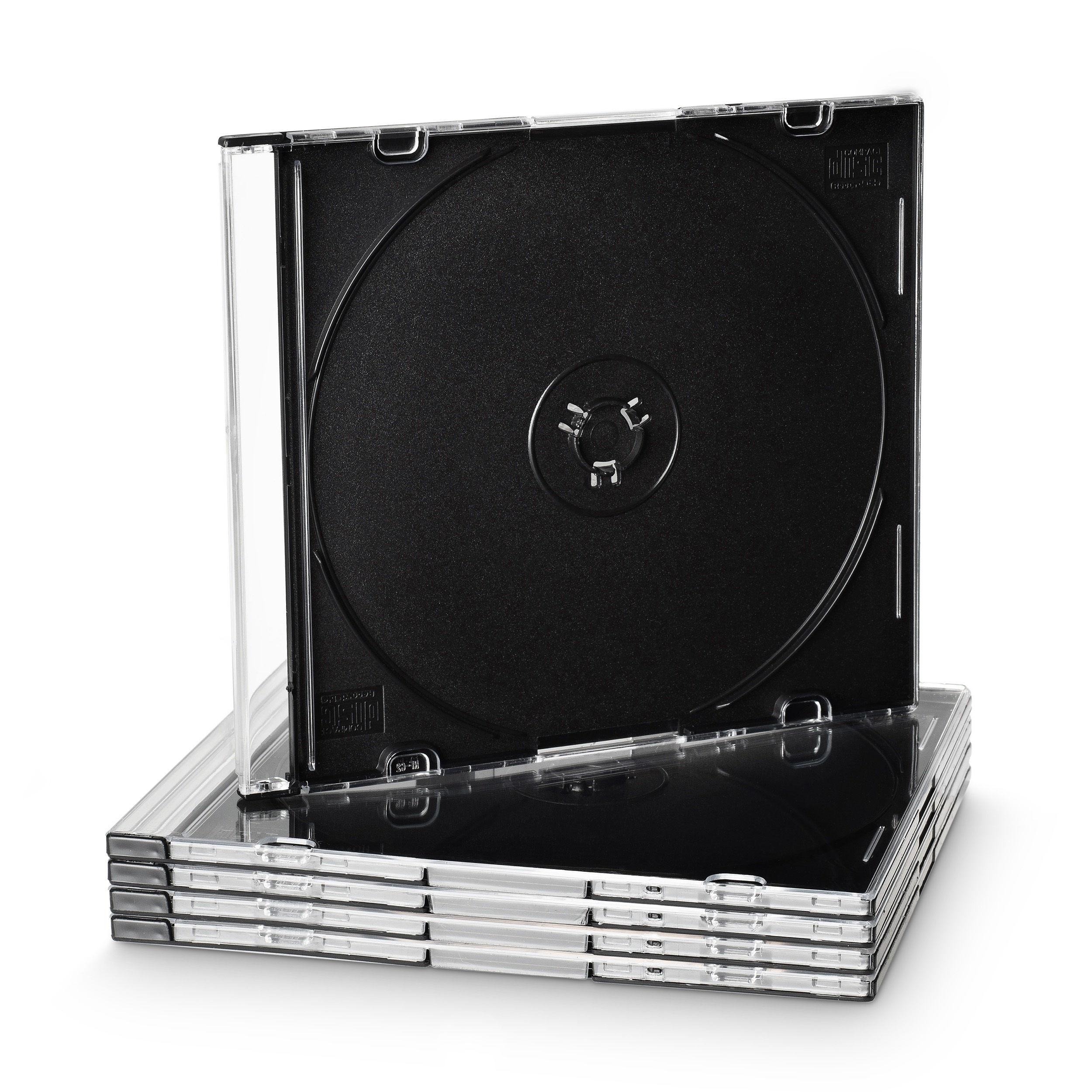 Produktbild Müller CD-Leerhülle, schmal, für 1 Disc, 5.2mm, schwarzes Tray, 10er Pack 4 von 6