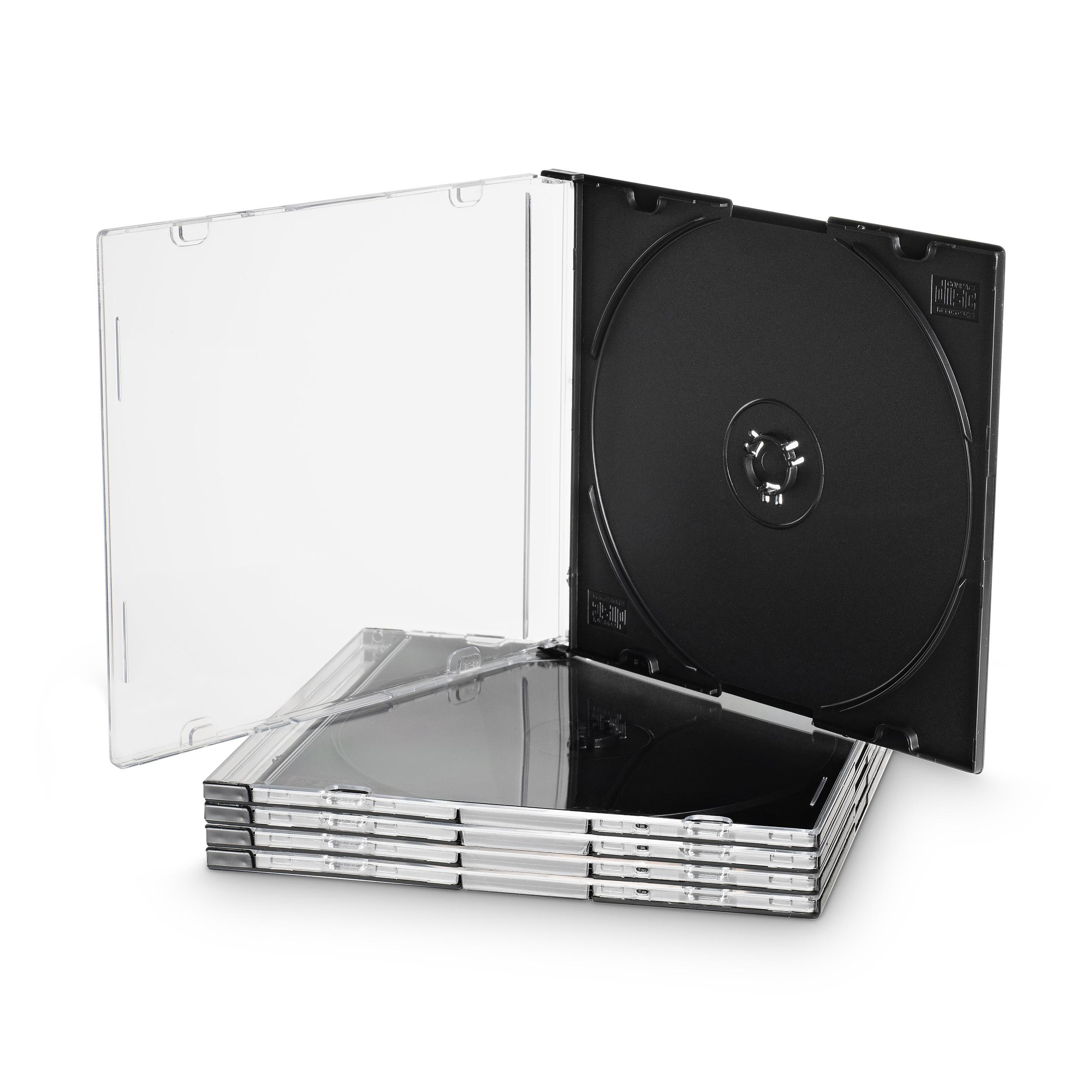 Produktbild Müller CD-Leerhülle, schmal, für 1 Disc, 5.2mm, schwarzes Tray, 10er Pack 3 von 6