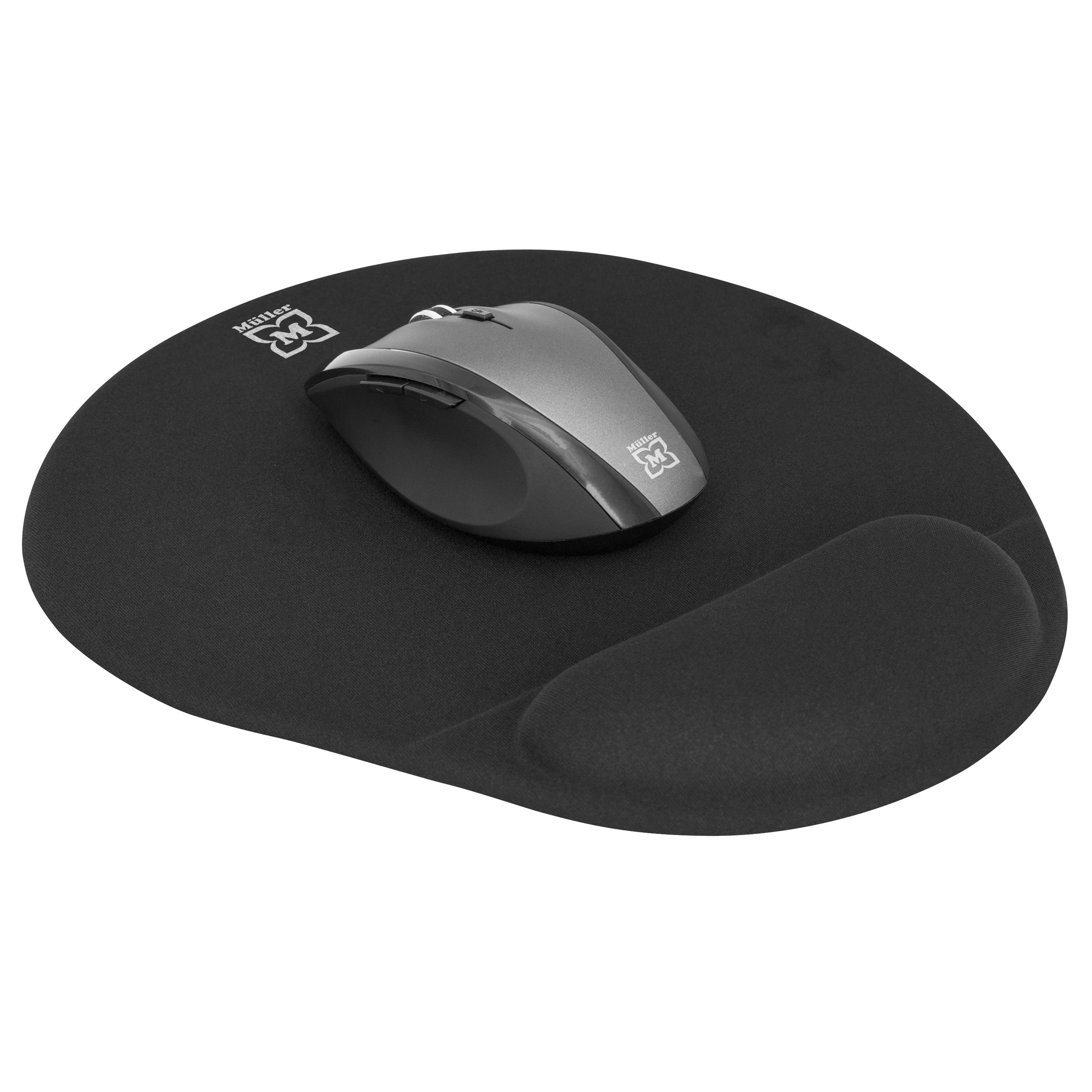 Produktbild Müller Ergonomische Mausunterlage mit Handgelenkauflage, schwarz 2 von 2