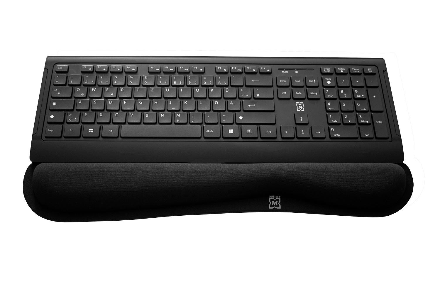 Produktbild Müller ergonomische Handgelenkauflage für Tastaturen, schwarz 2 von 2