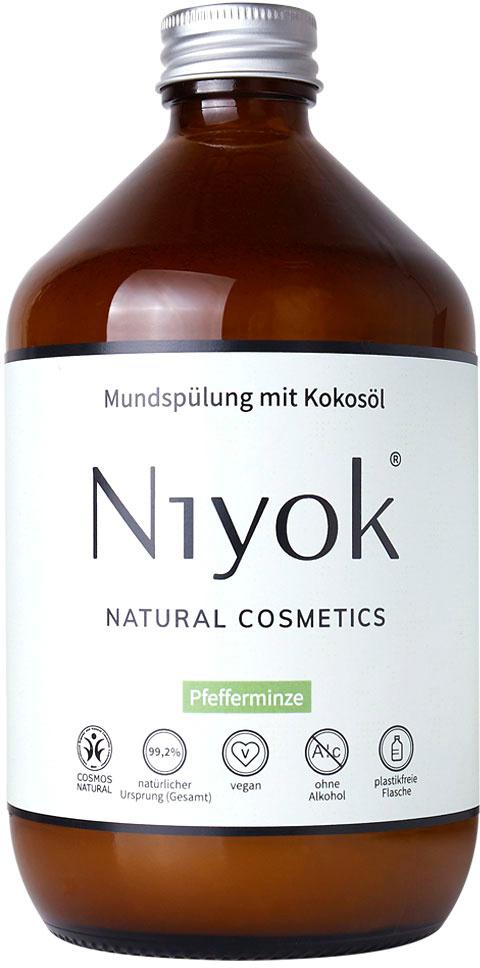Niyok Mundspülung mit Kokosöl - Pfefferminze