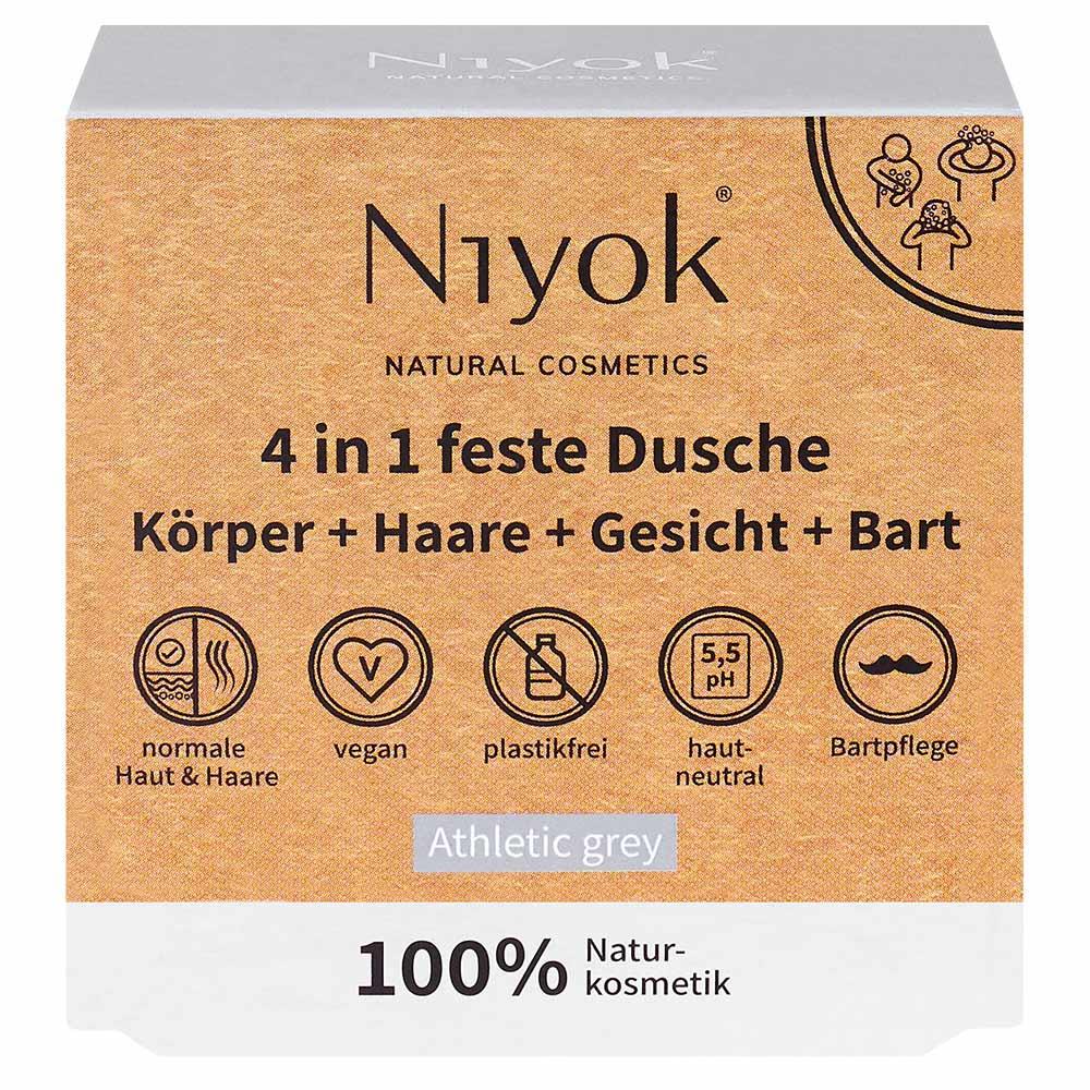 Niyok 4 in 1 feste Dusche / Körper + Haare + Gesicht + Bart