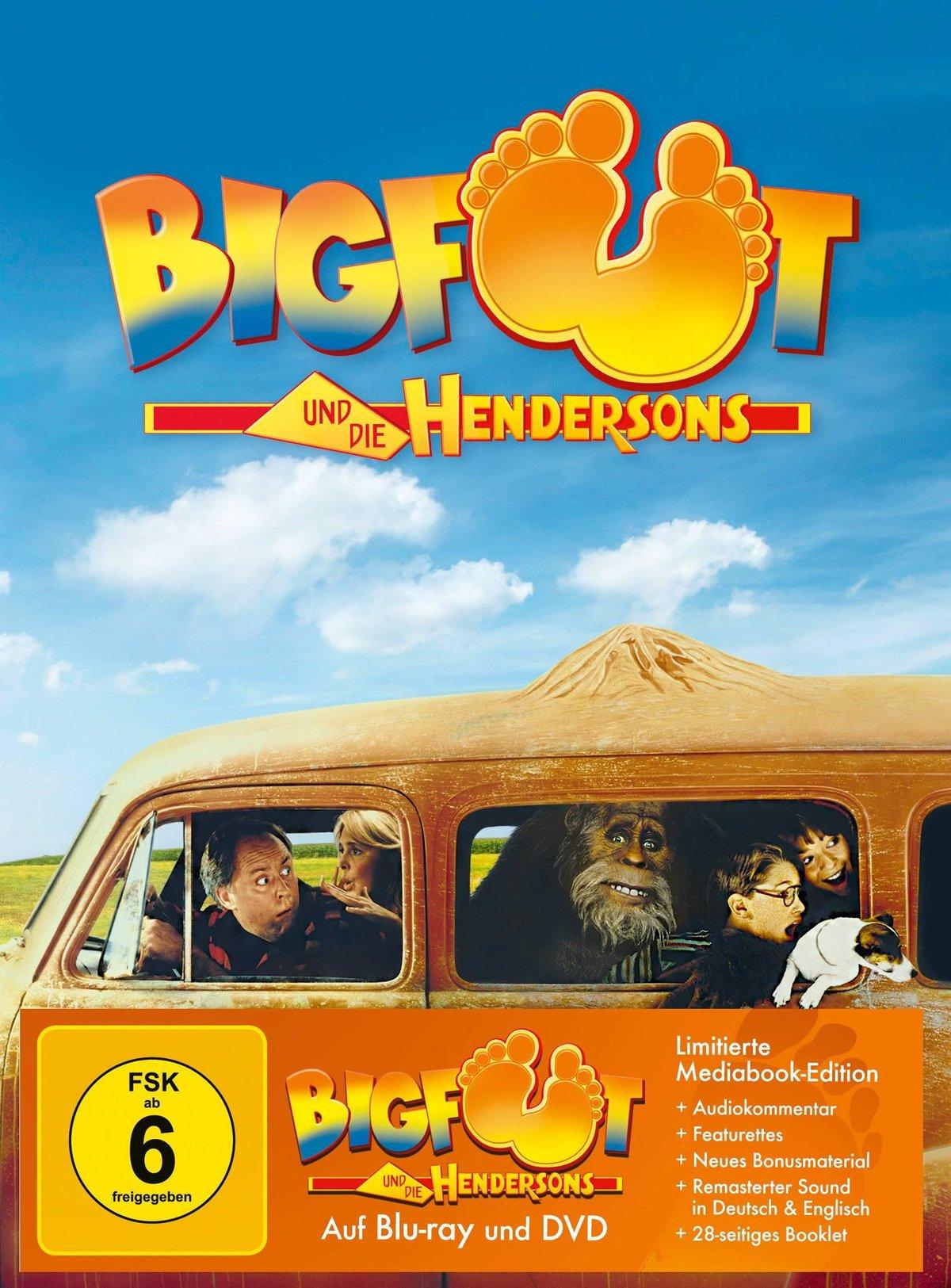 Bigfoot und die Hendersons - Mediabook - Cover F - Limited Edition auf 333 Stück  (Blu-ray+DVD)