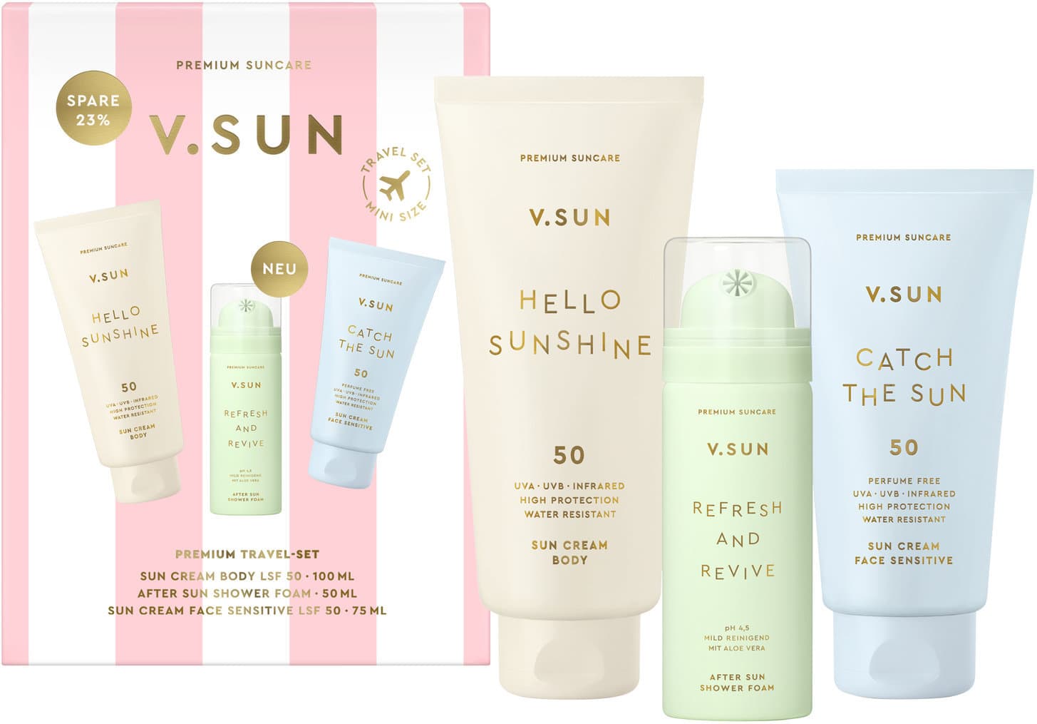 V.SUN Premium Travel Set Geschenkpackung