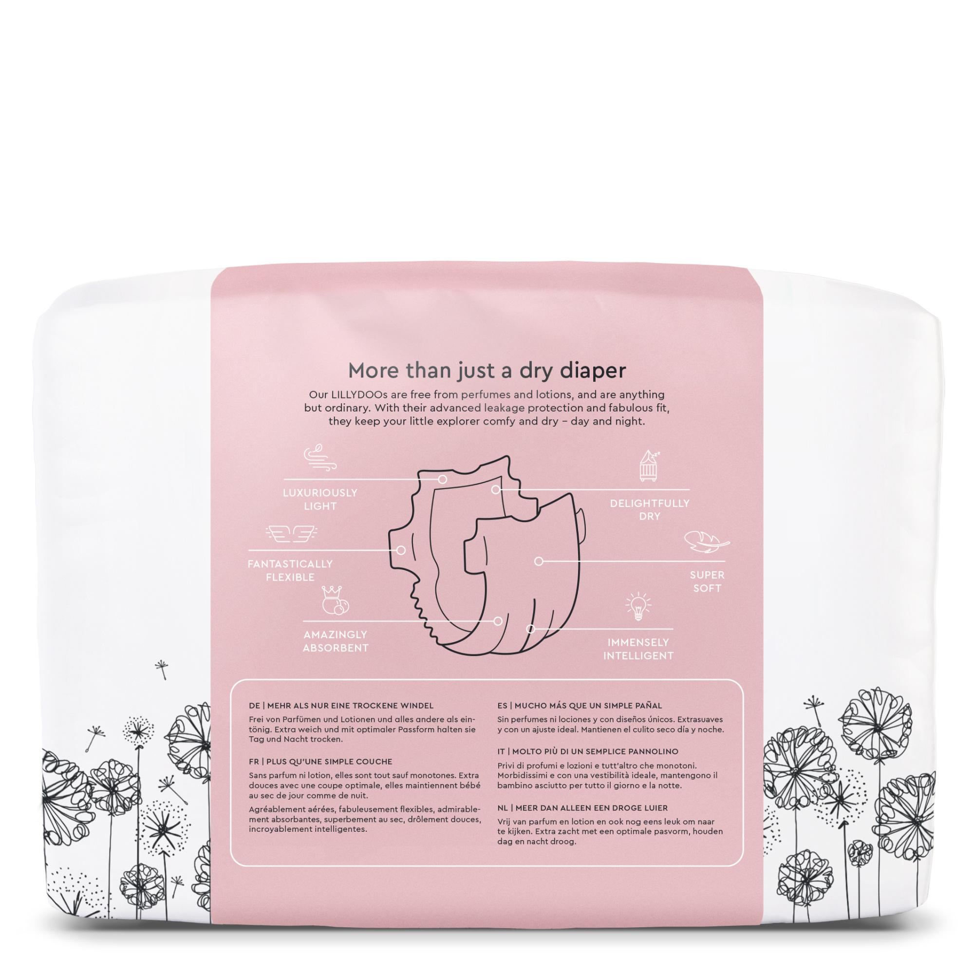 Produktbild LILLYDOO hautfreundliche Windeln Gr. 1 (2-5 kg), 28 Stück 2 von 8
