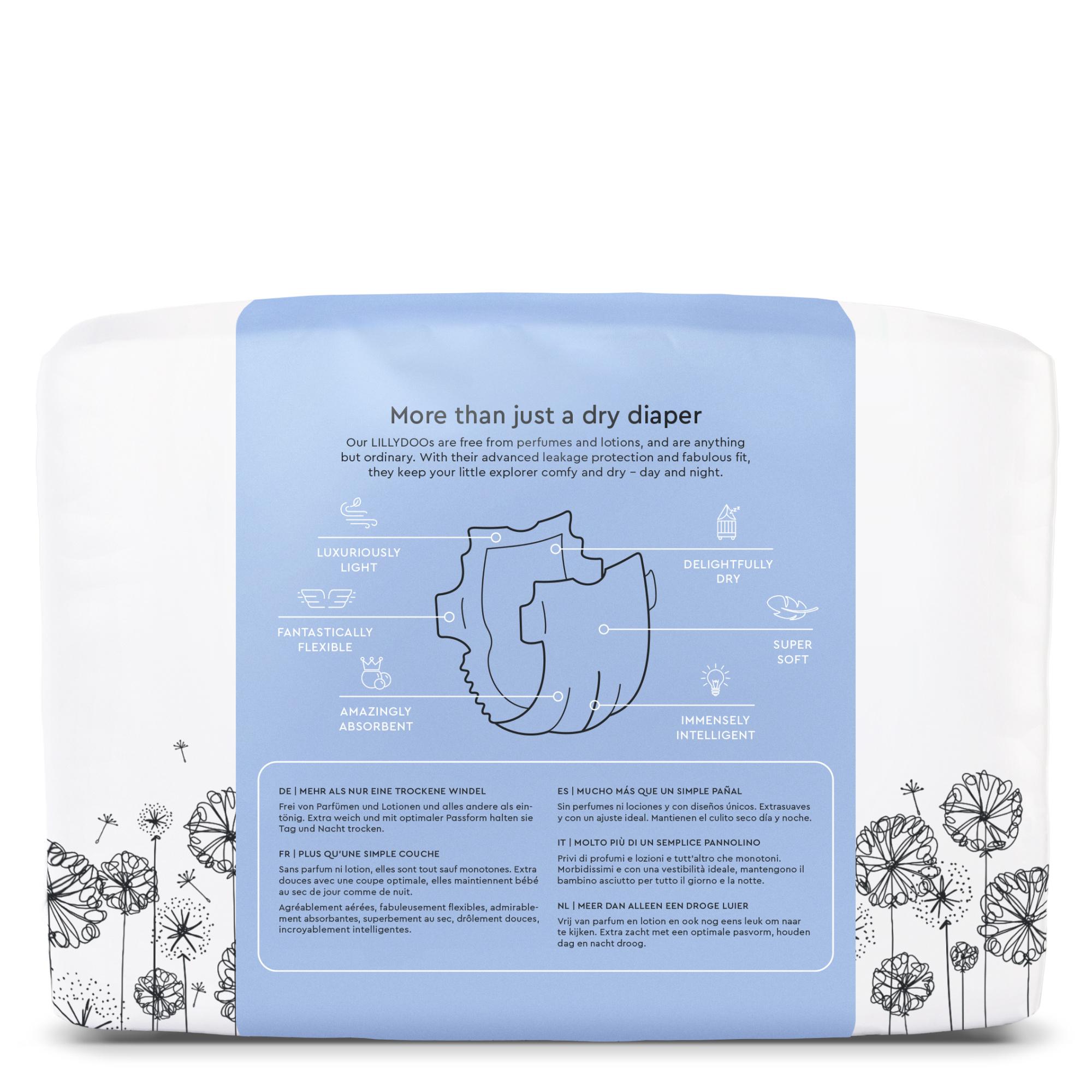 Produktbild LILLYDOO hautfreundliche Windeln Gr. 2 (4-8 kg), 25 Stück 2 von 8