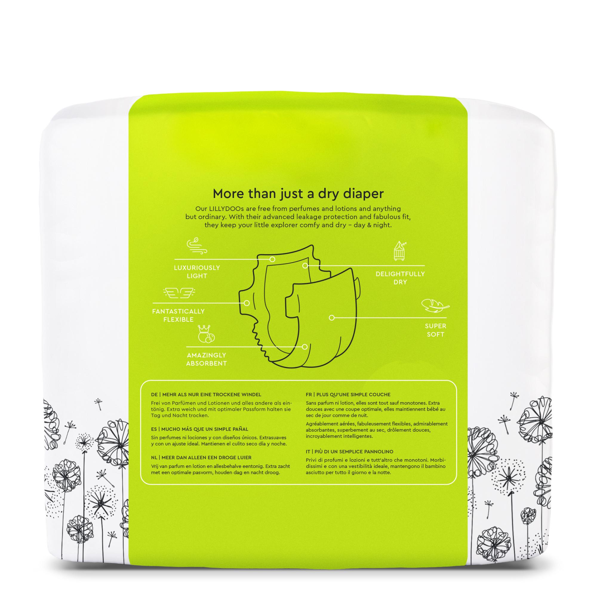 Produktbild LILLYDOO Hautfreundliche Windeln Größe 3 (6-10 kg) 2 von 8