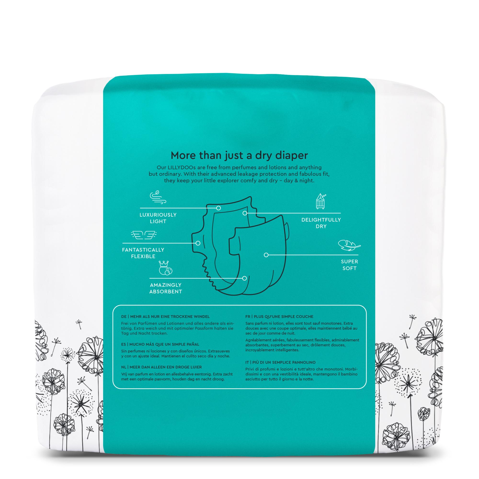 Produktbild LILLYDOO Hautfreundliche Windeln Größe 4 (9-14 kg) 2 von 8