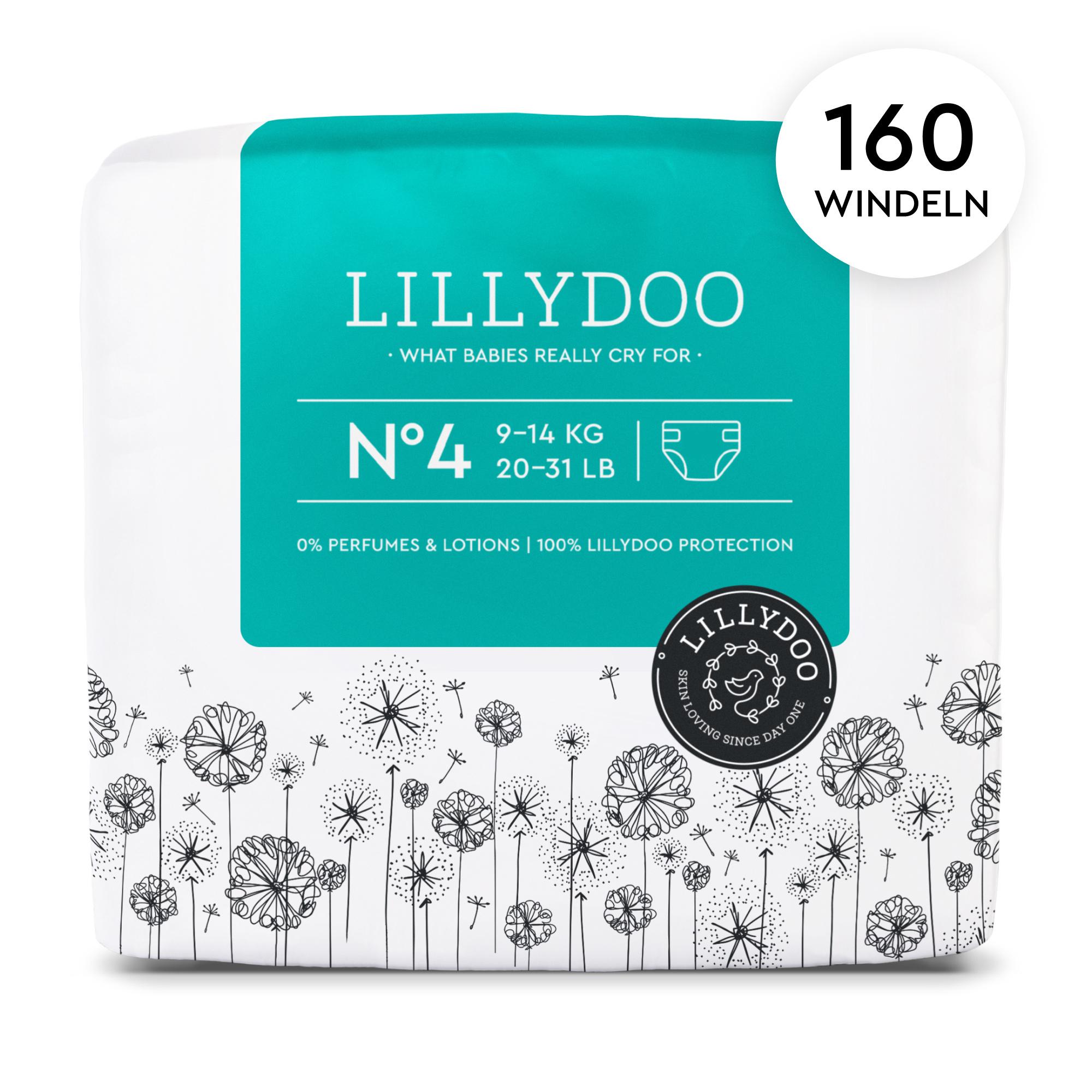 Produktbild LILLYDOO Hautfreundliche Windeln Gr.4 Monatsbox 160 Stück 2 von 9