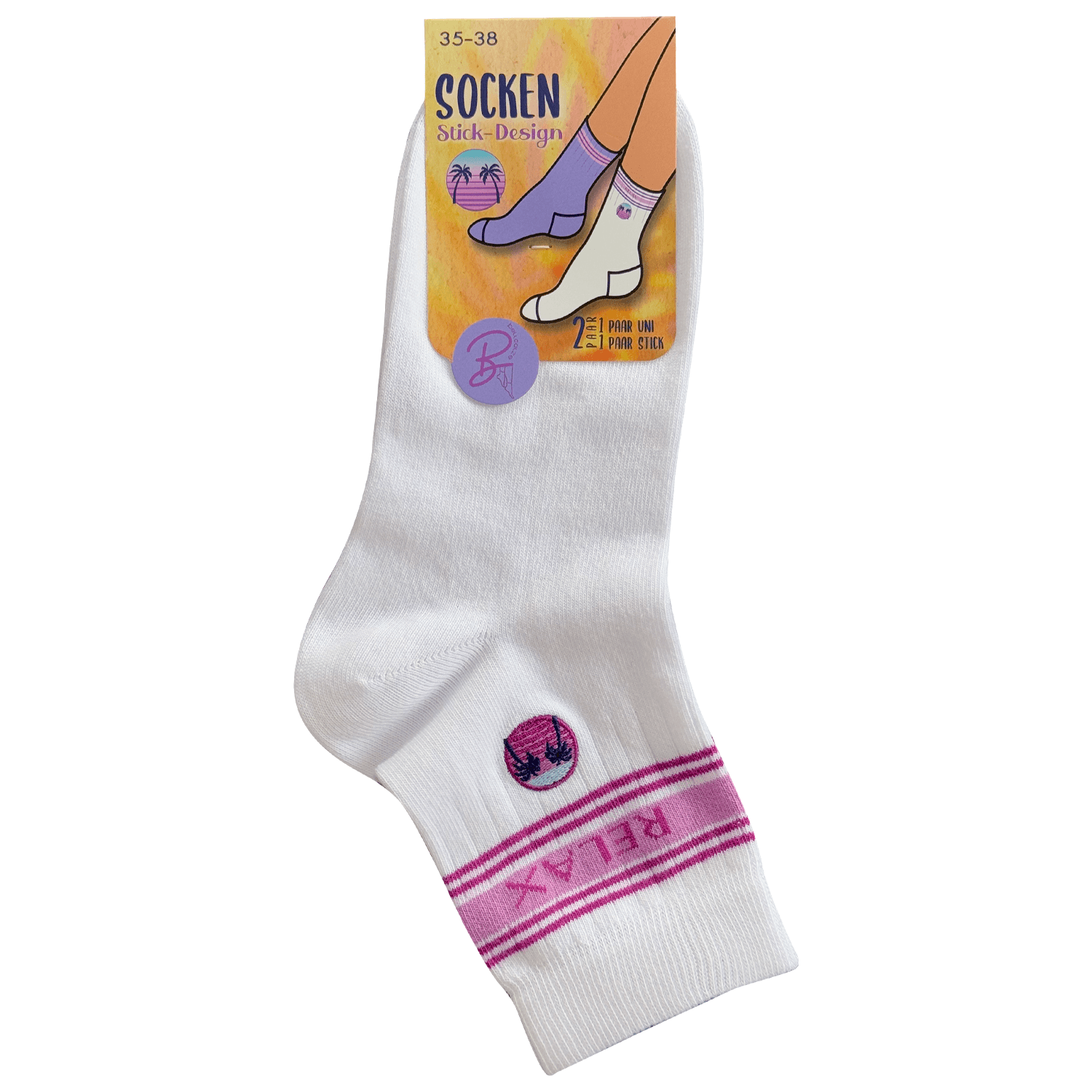 Damen Kurzsocken Relax 2er Pack