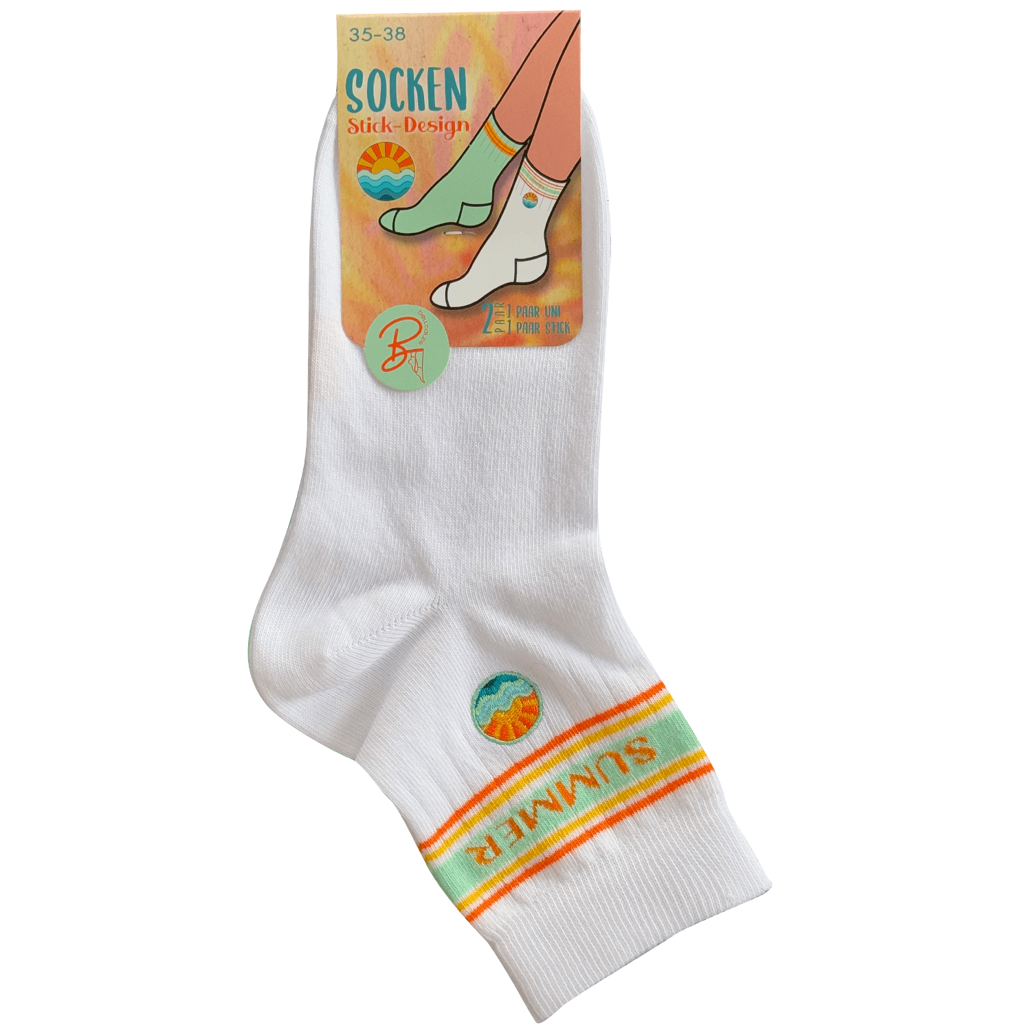 Damen Kurzsocken Summer 2er Pack