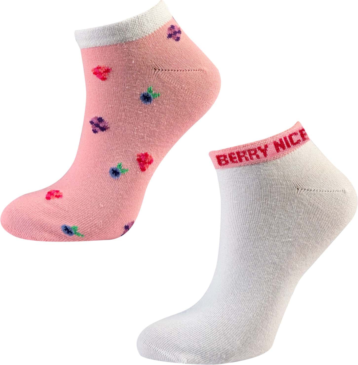 Damen Sneaker Socken Fruits 2er Pack