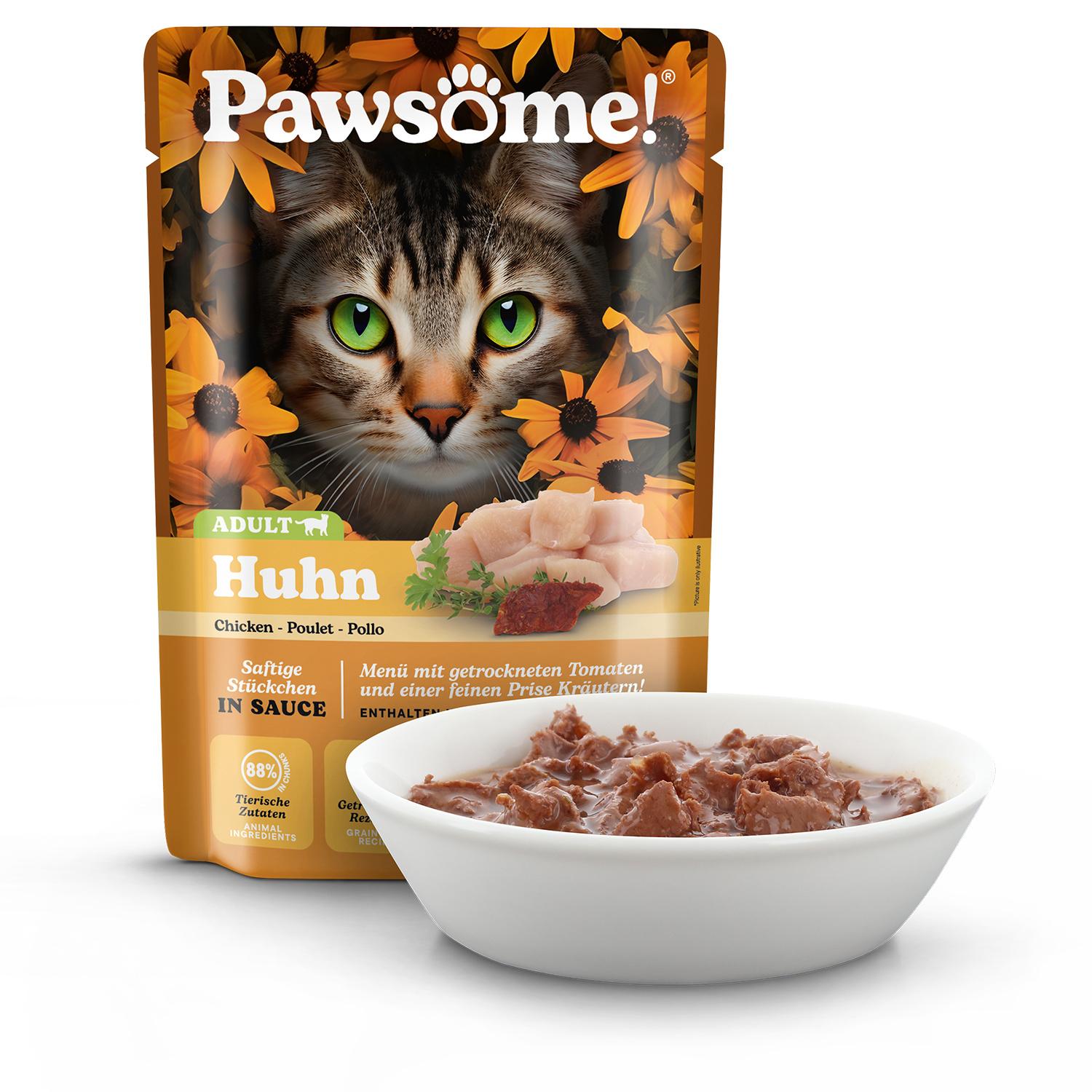 Produktbild Pawsome! Katzennassfutter Adult Huhn 4 von 5