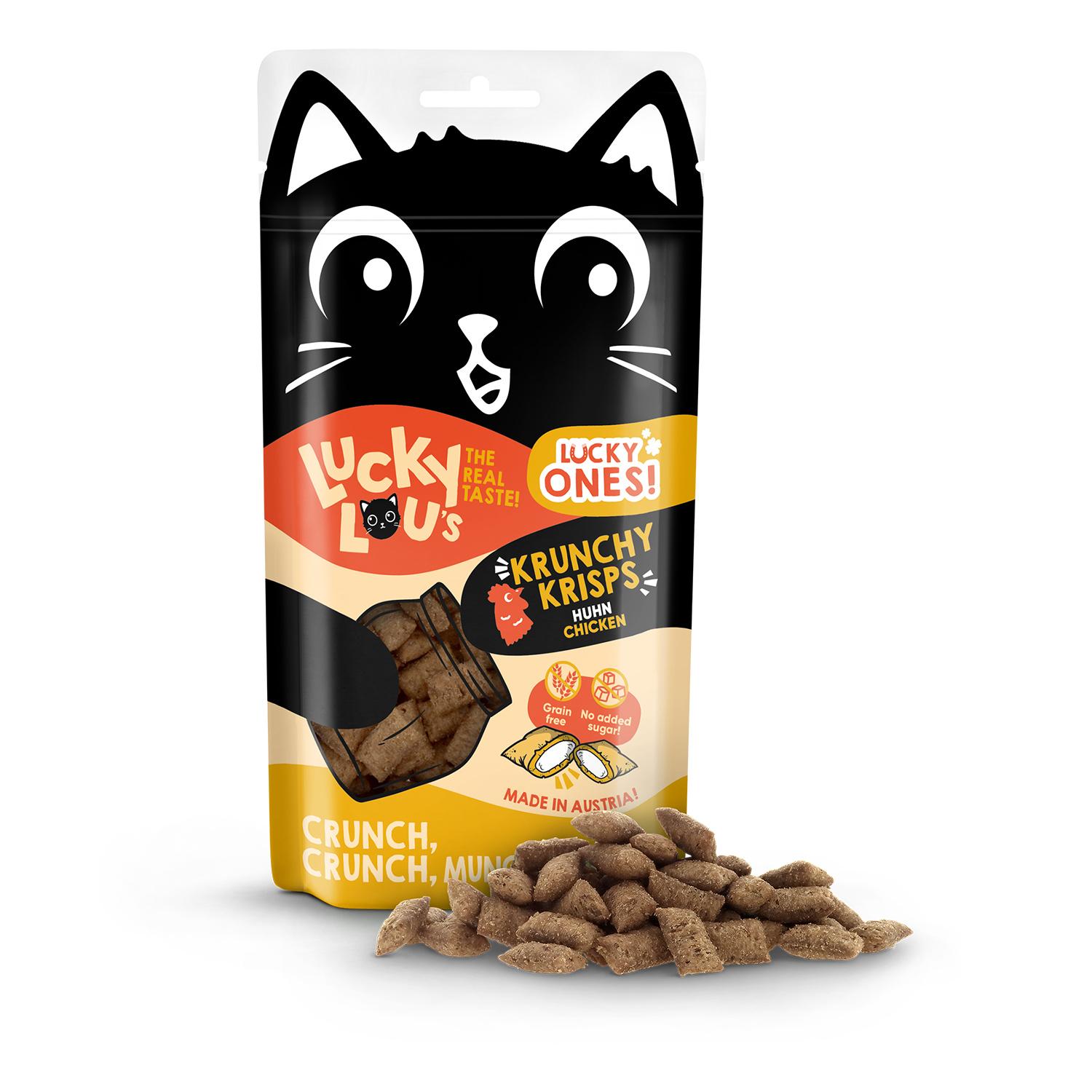 Produktbild Lucky Lou Katzensnack Lucky Ones Krunchy Krisps Huhn 6 von 6