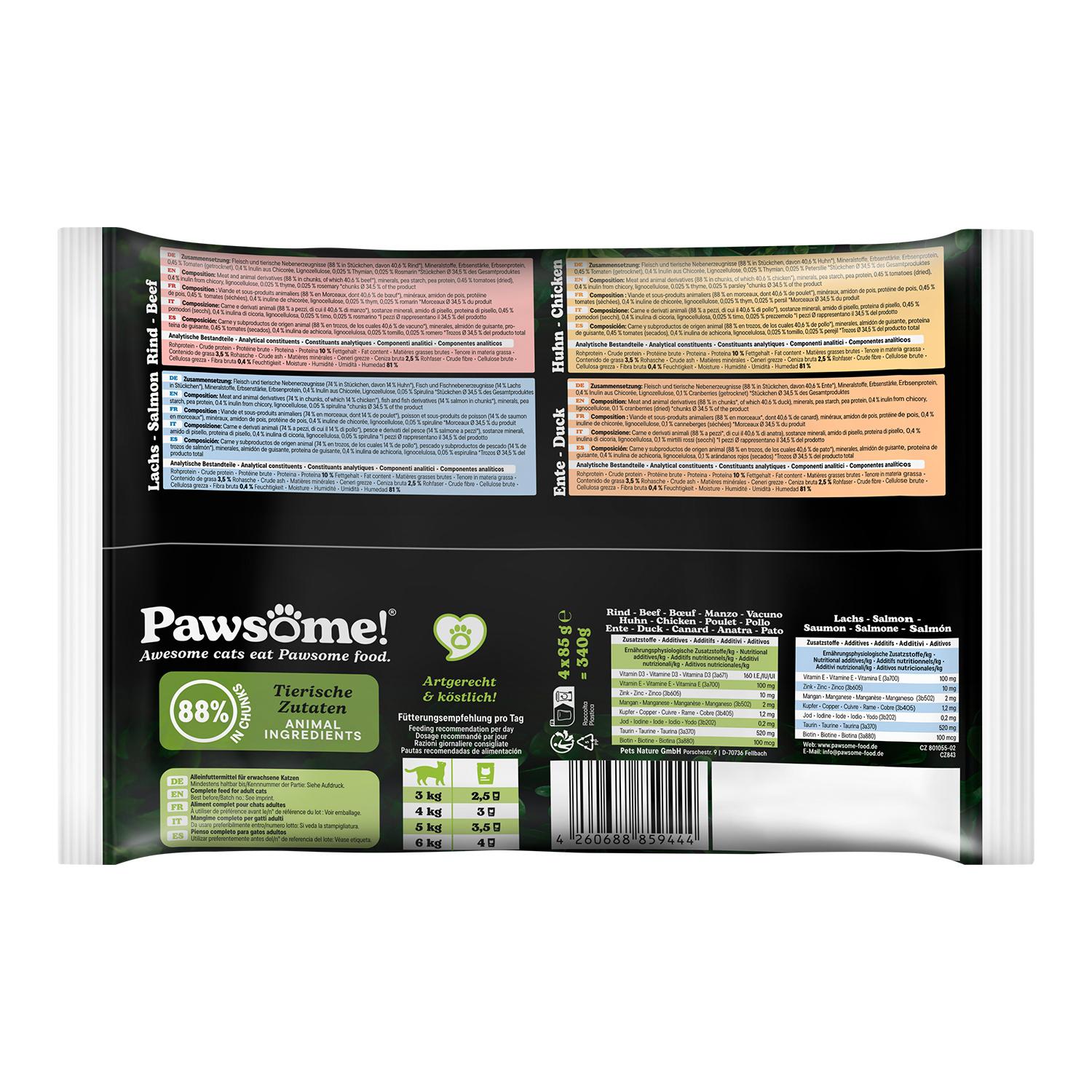Produktbild Pawsome! Katzennassfutter Adult Mixpack 2 von 3