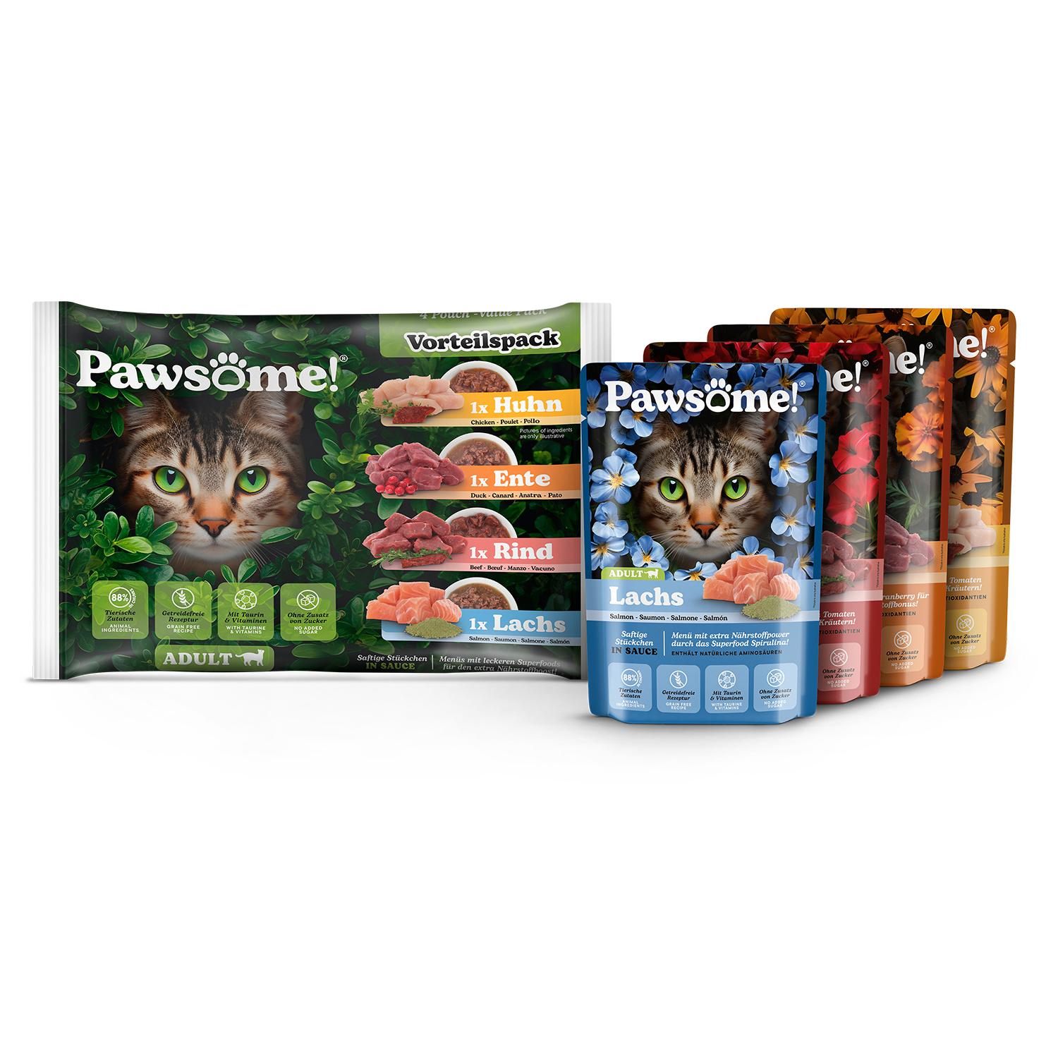 Produktbild Pawsome! Katzennassfutter Adult Mixpack 3 von 3