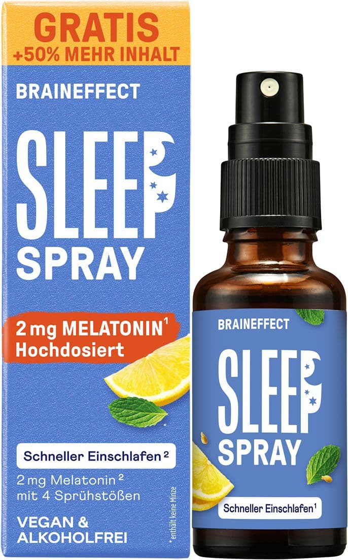 BRAINEFFECT Sleep Spray Melatonin Strong Mint