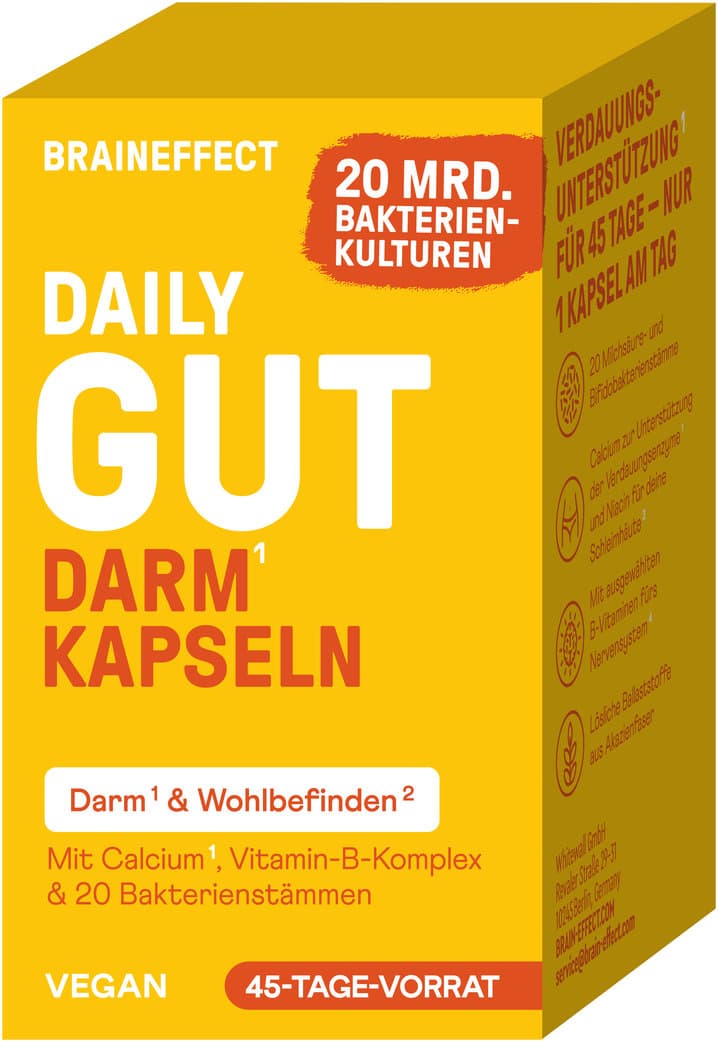 BRAINEFFECT Daily Gut Darm Kapseln