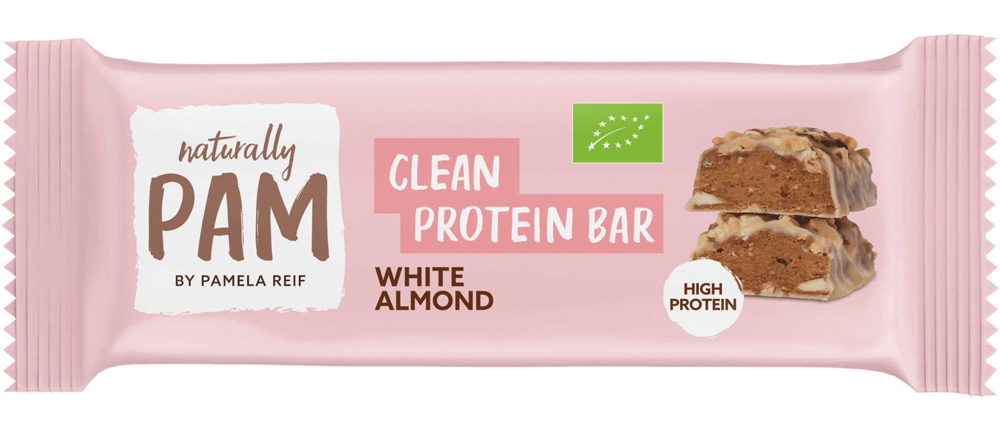 naturally PAM Bio Clean Protein Bar White Almond