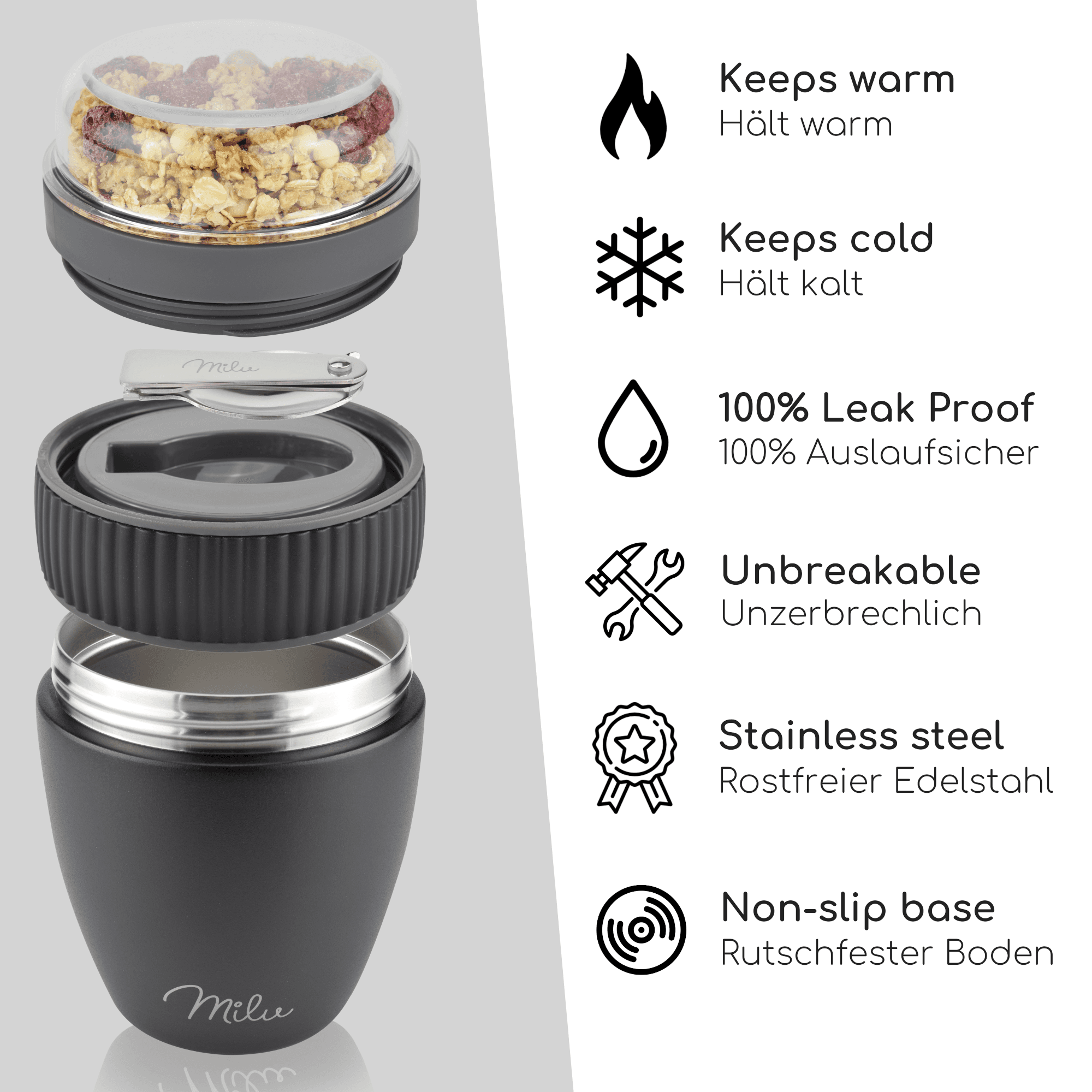 Produktbild Milu Müsli-Becher-Set 3-tlg. 7 von 8