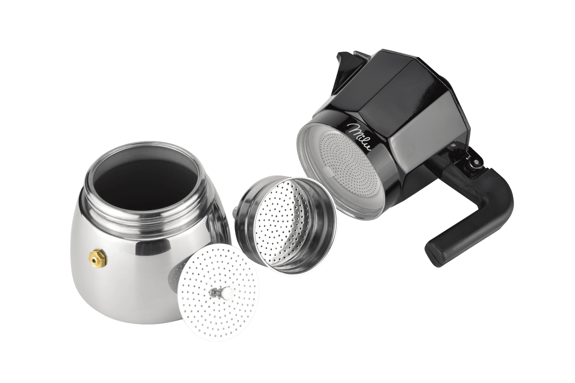 Produktbild Milu Aluminium Induktion Espressokocher-Set 5-tlg. 5 von 5