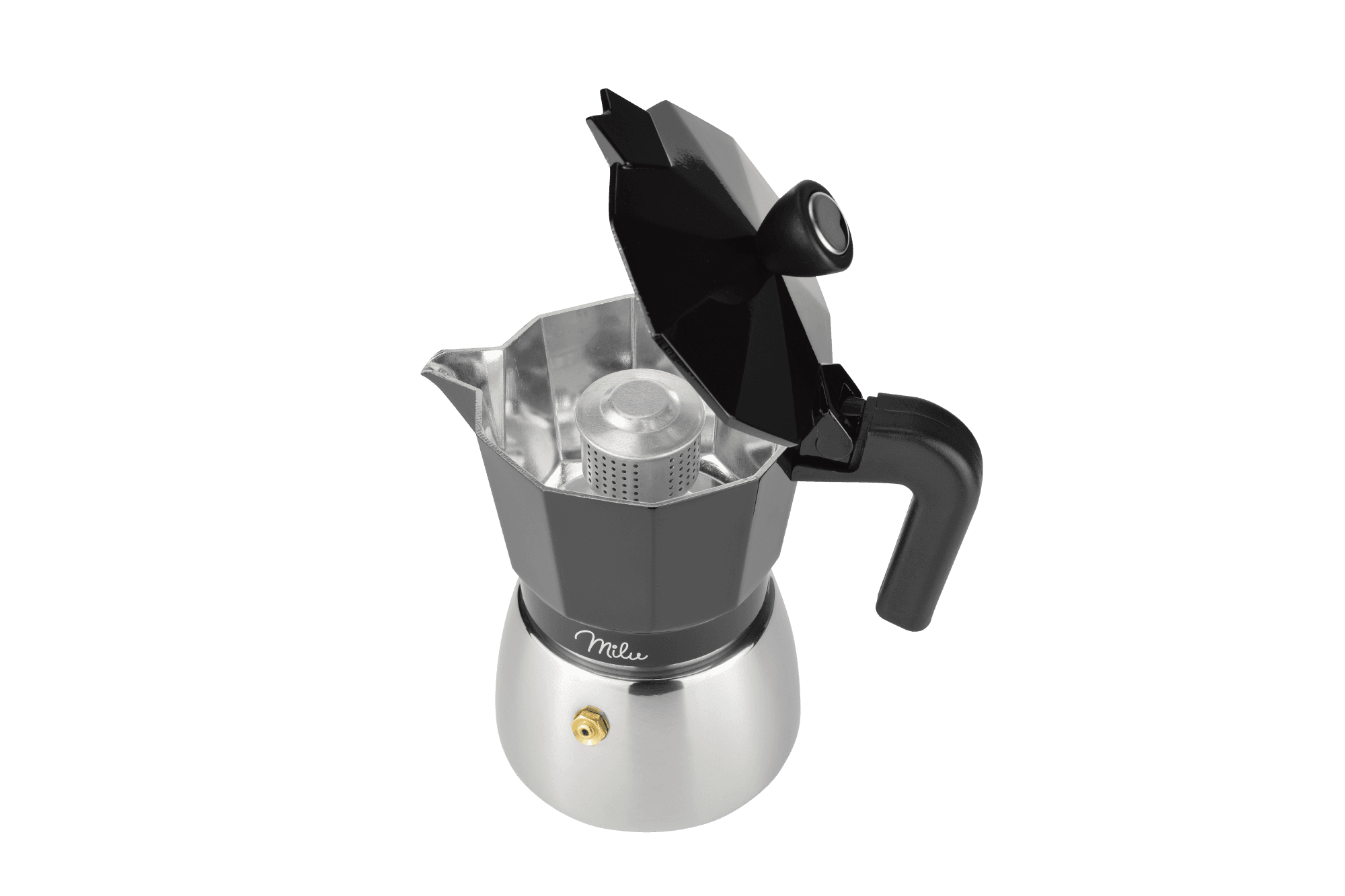 Produktbild Milu Aluminium Induktion Espressokocher-Set 5-tlg. 4 von 5