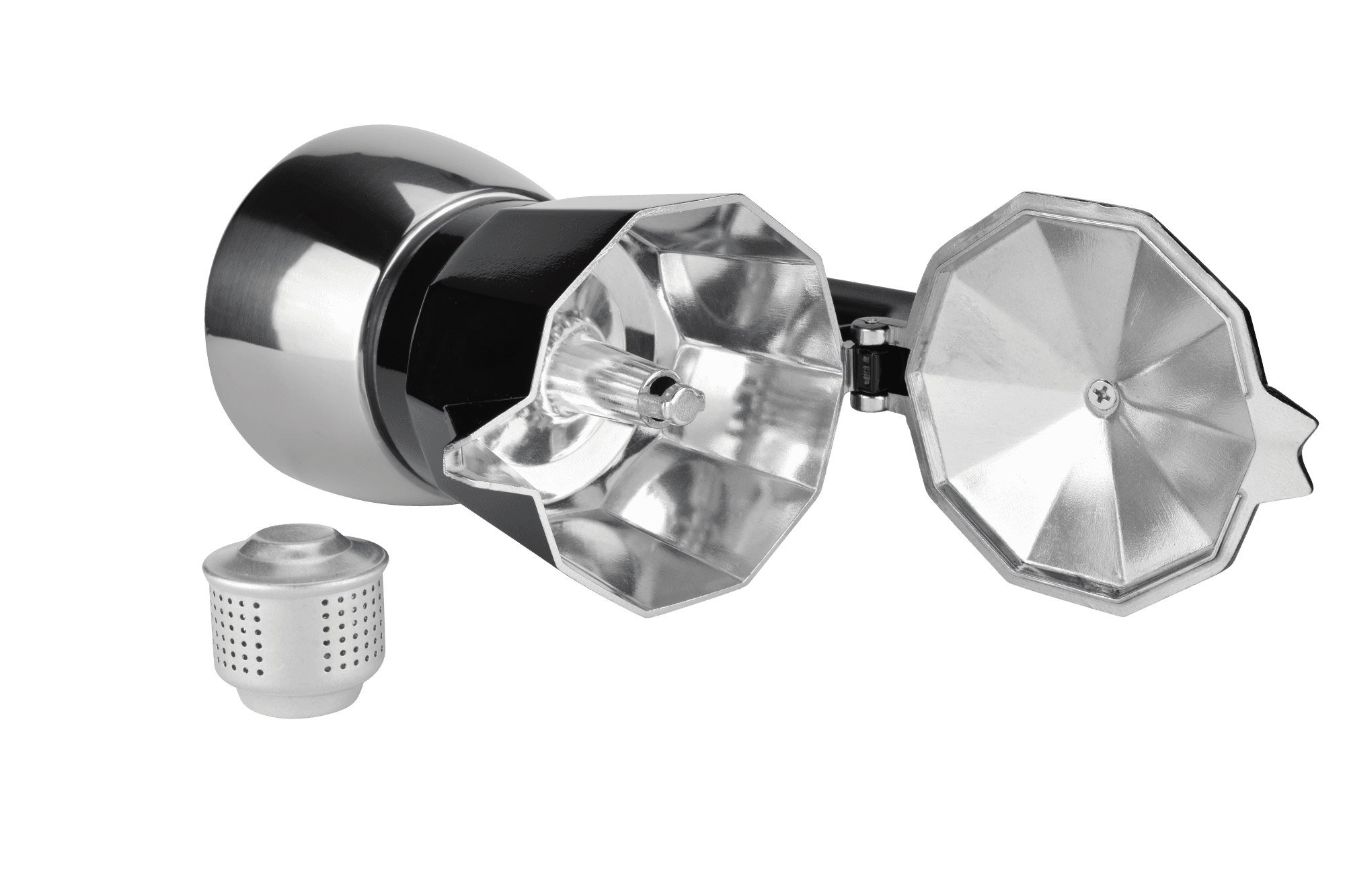 Produktbild Milu Aluminium Induktion Espressokocher-Set 5-tlg. 2 von 5