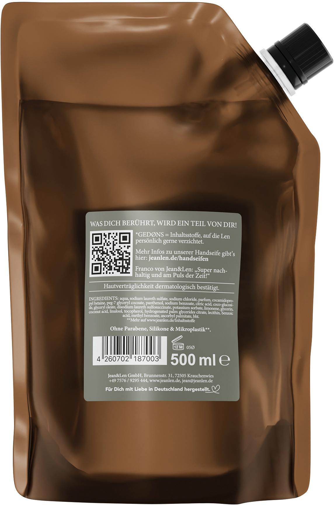 Produktbild Jean&Len Flüssigseife Rosemary&Ginger Nachfüllpack 2 von 2