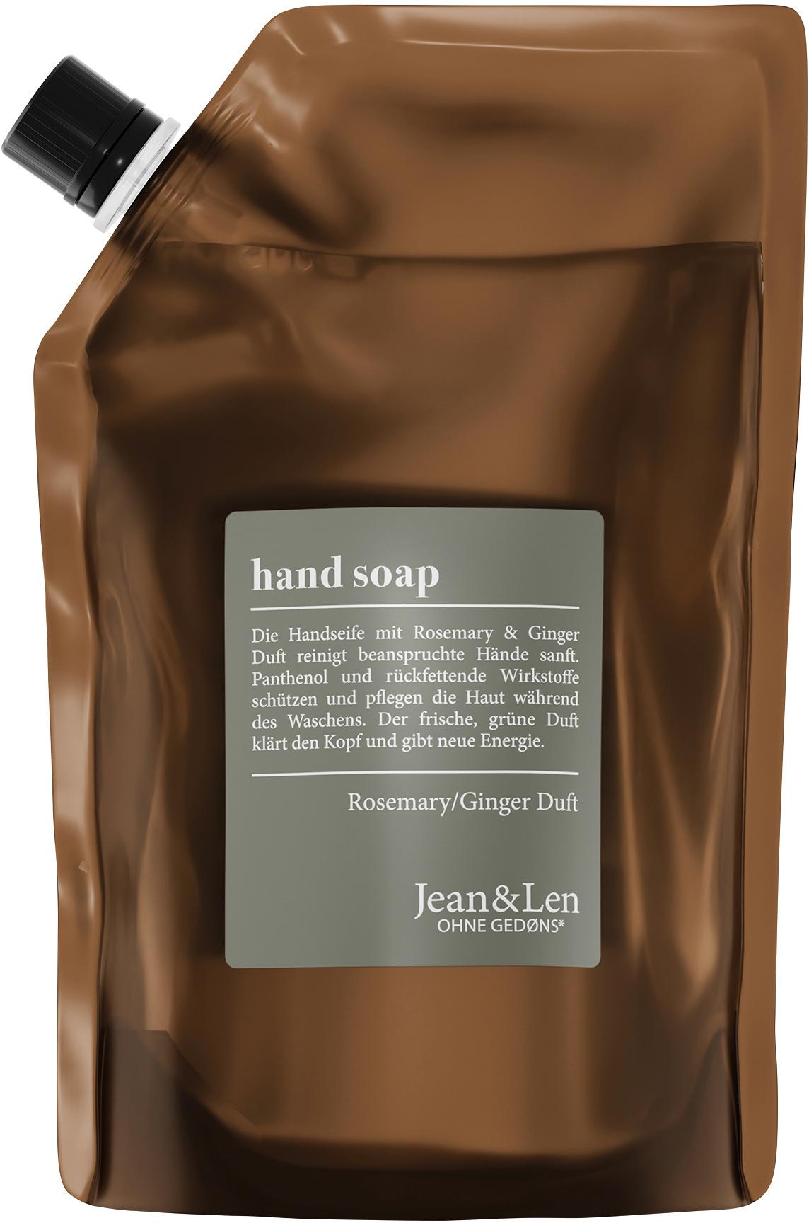 Jean&Len Flüssigseife Rosemary&Ginger Nachfüllpack