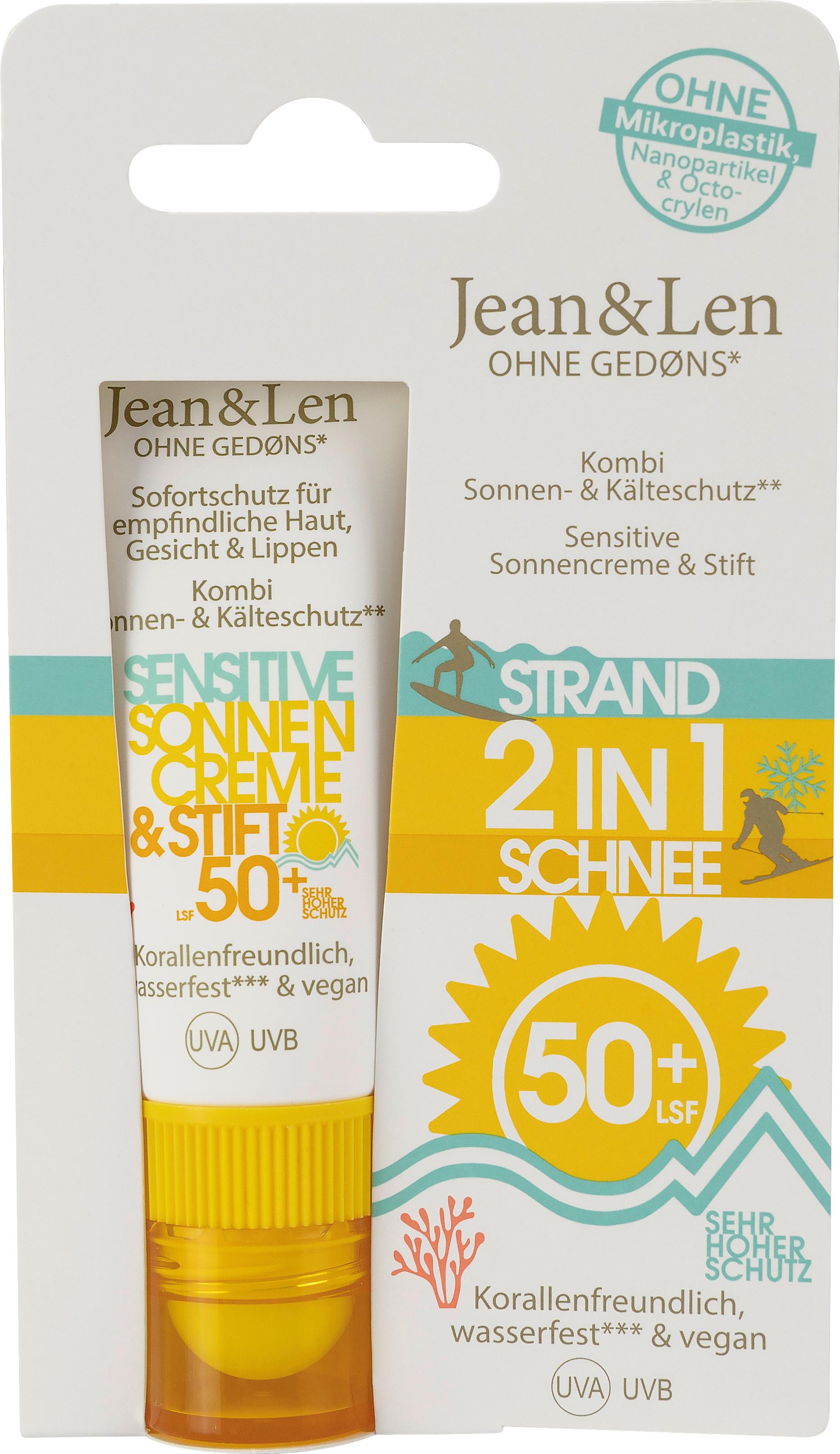 Jean&Len Sensitiver Sonnencreme&Stift LSF50+