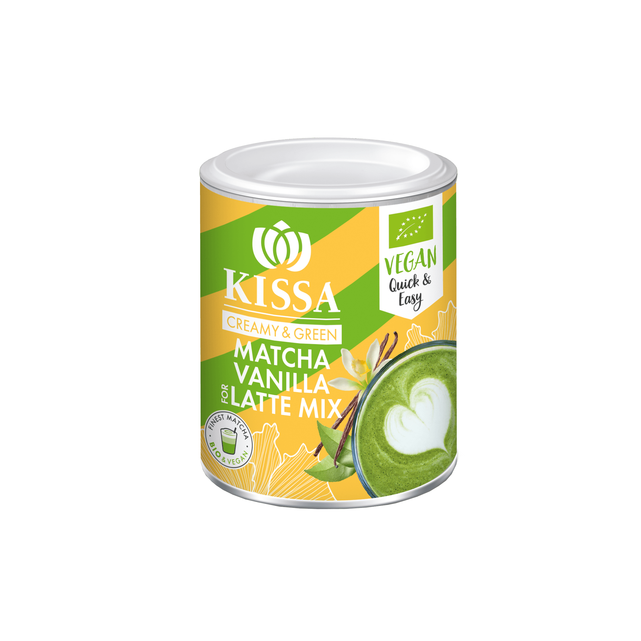KISSA Bio Organic Matcha Vanilla for Latte Mix