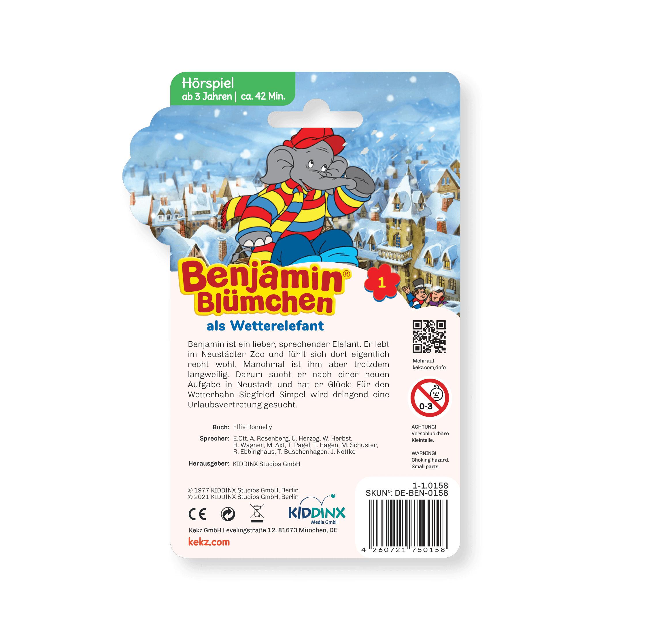 Produktbild Benjamin Blümchen - Kekz 1: Benjamin als Wetterelefant 2 von 3