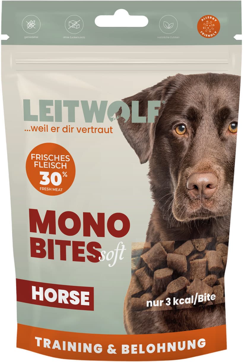 LEITWOLF Hundesnack Mono Bites Horse