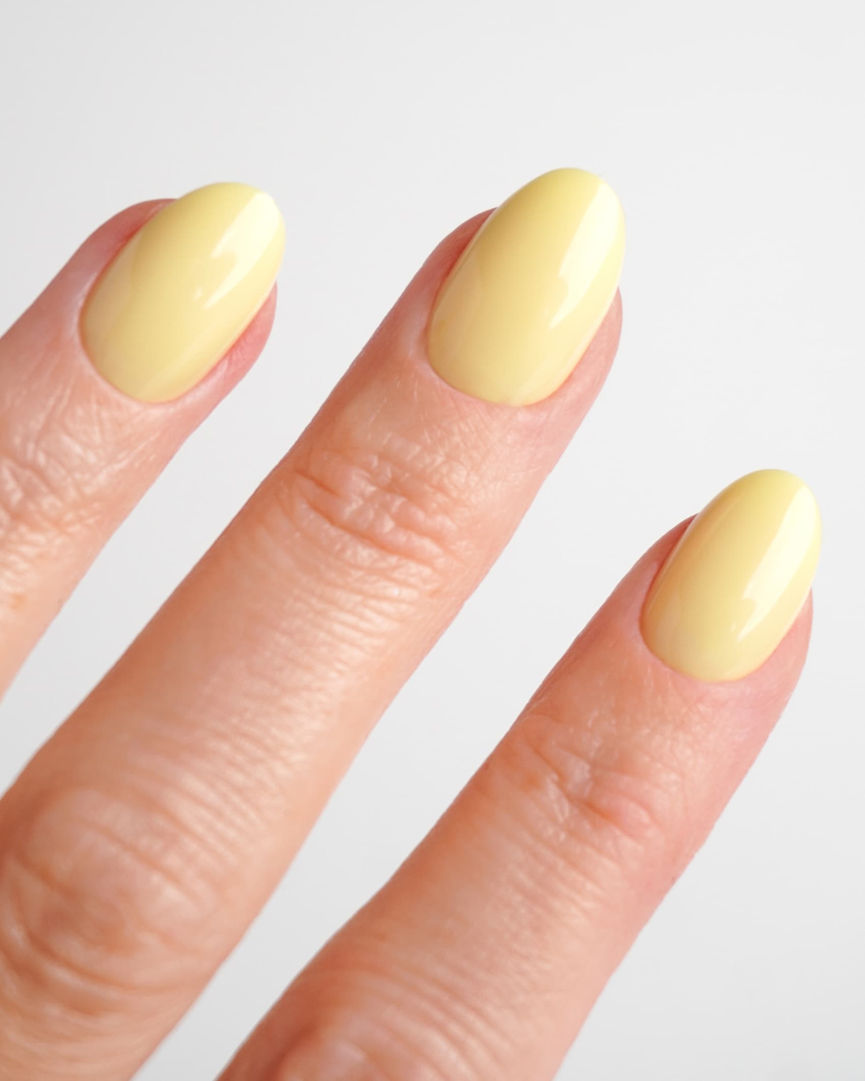 Produktbild DOONAILS Soft Gel Press Ons Short Round Lemon Sorbet 5 von 5