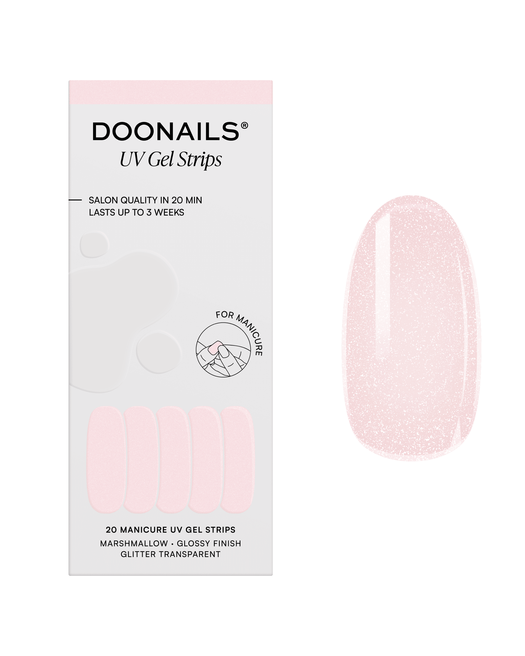 DOONAILS UV Gel Strips Marshmallow
