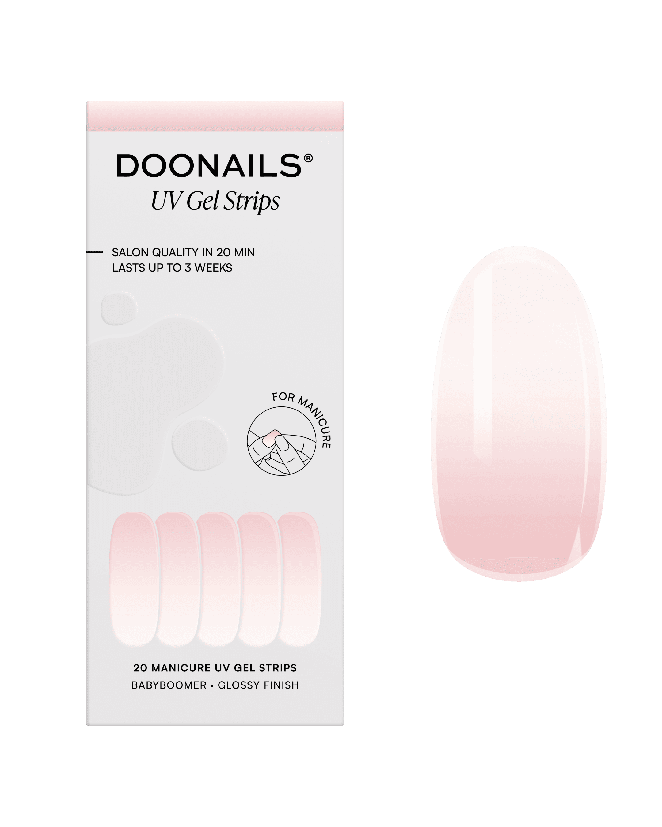 DOONAILS UV Gel Strips Babyboomer