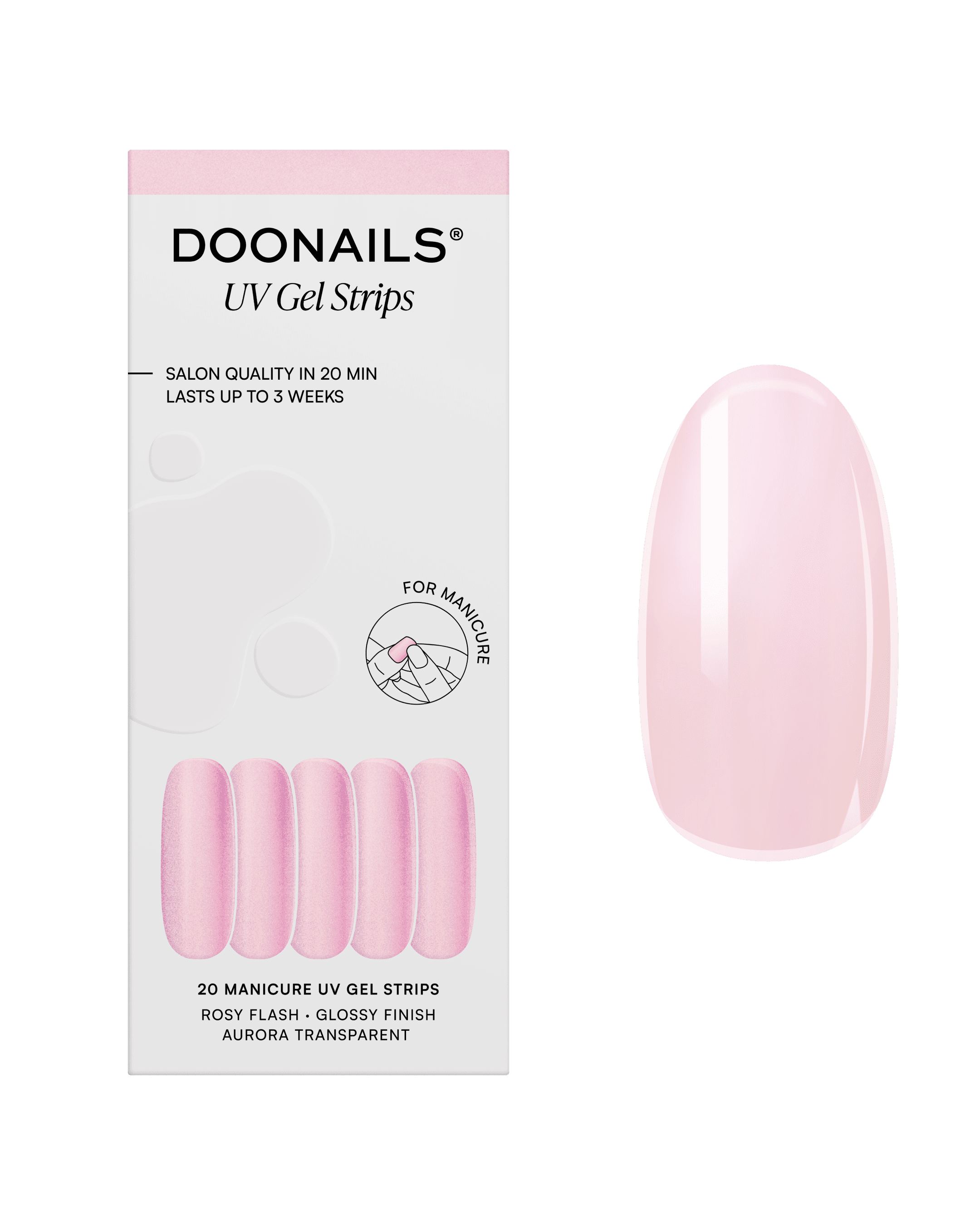 DOONAILS UV Gel Strips Rory Flash