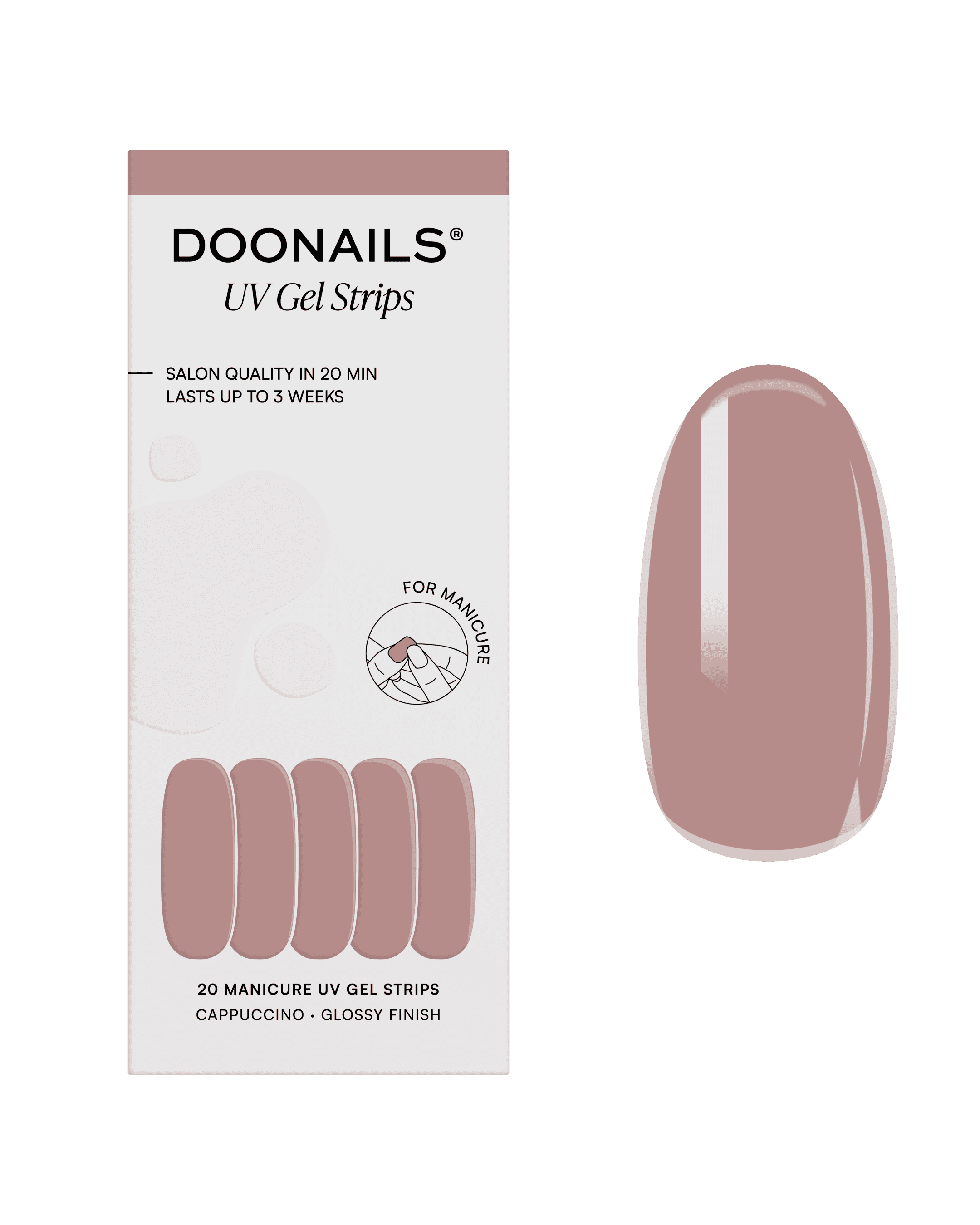 DOONAILS UV Gel Strips Cappuccino