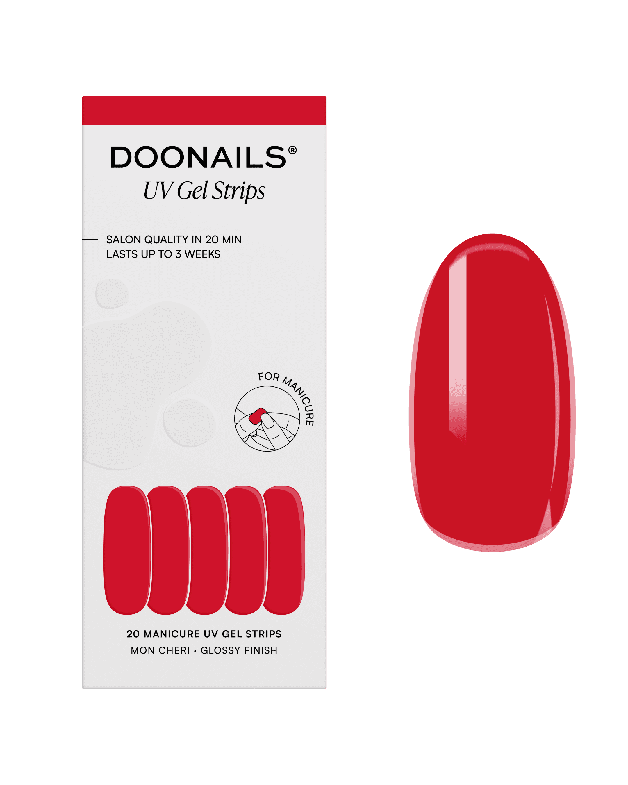 DOONAILS UV Gel Strips Mon Cheri